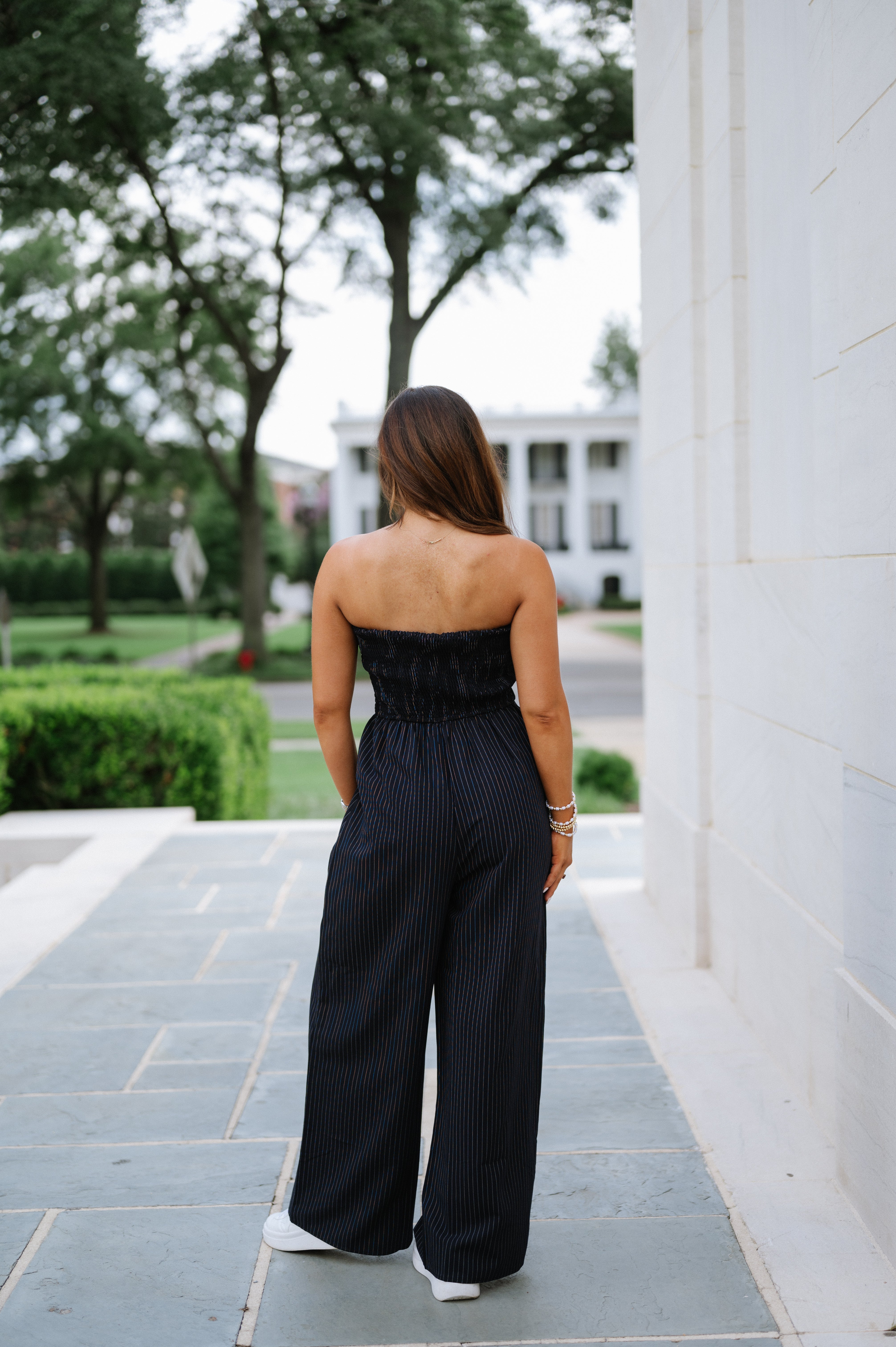 Sleek Striped Jumpsuit