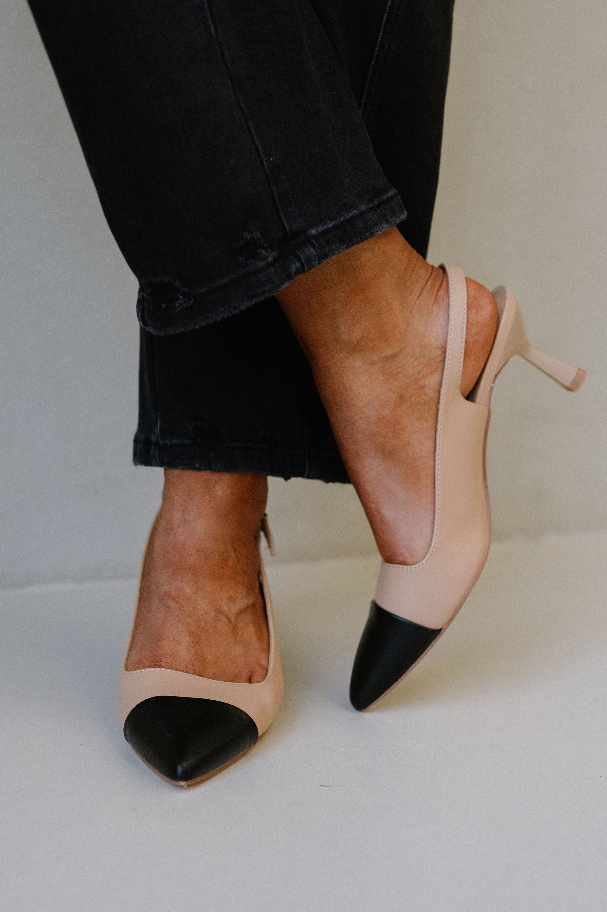 Mariella Heels-Nude/Black