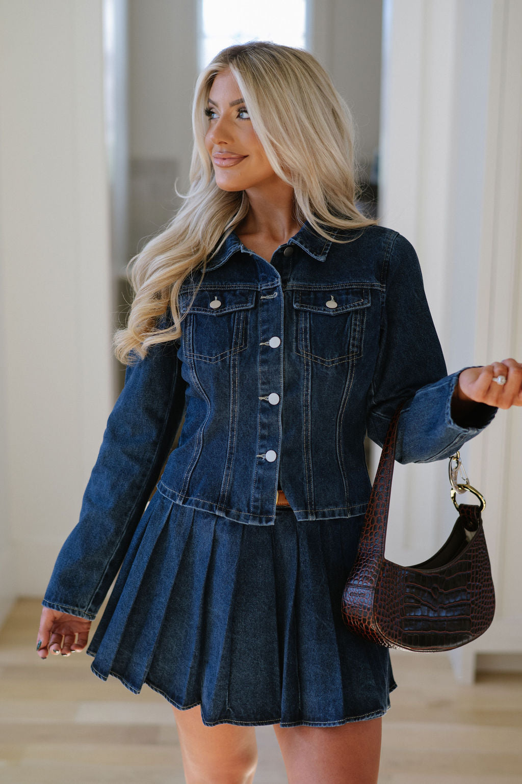 Matilda Denim Skirt Set