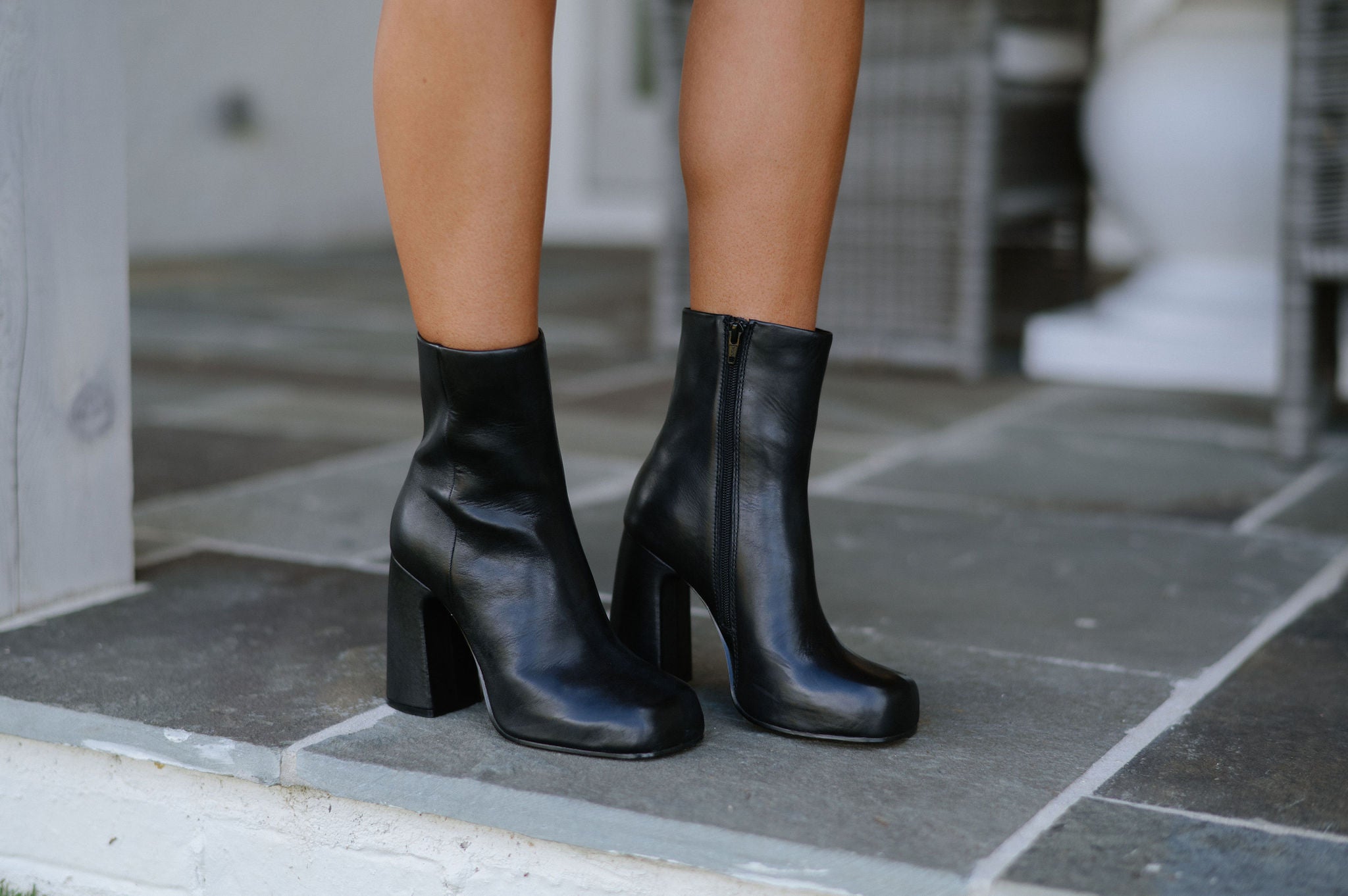 Cami Boots-Black Leather