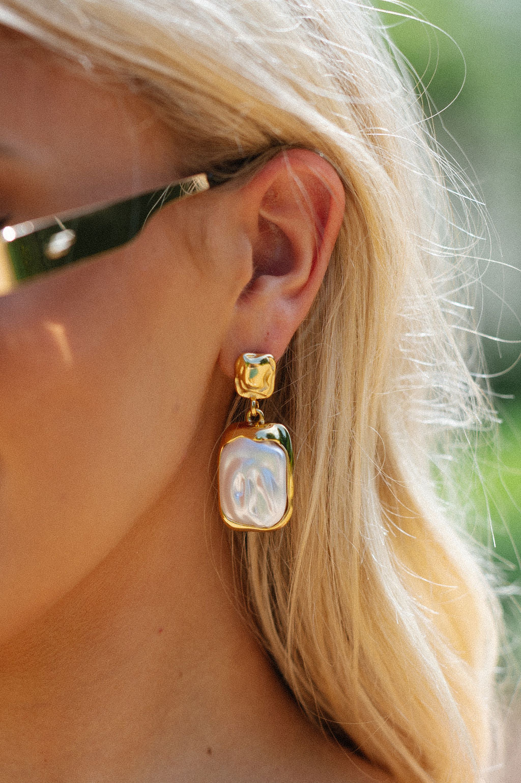 Wilma Pearl Stud Earring - Gold