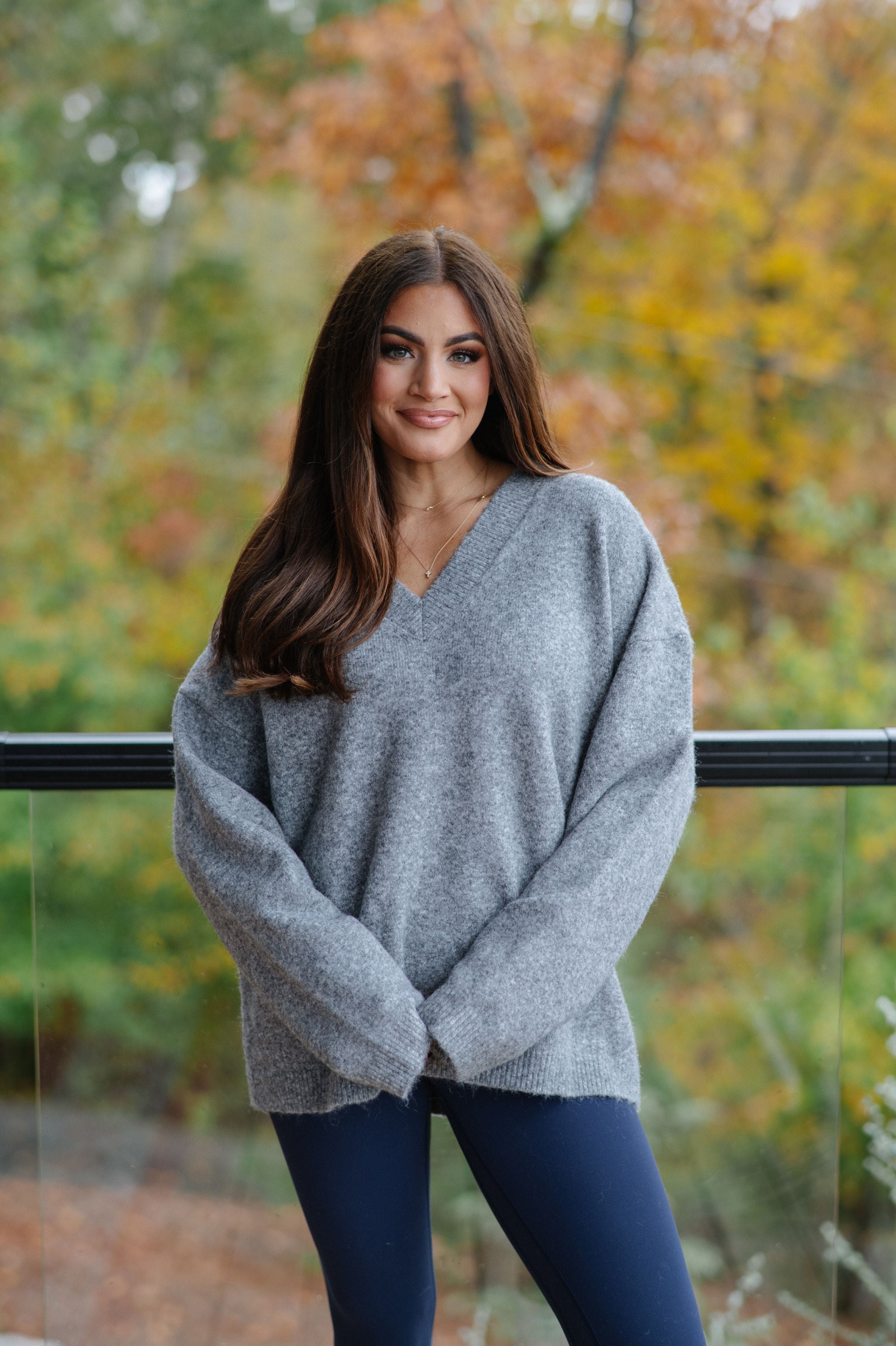 Kinley Sweater-Heather Grey