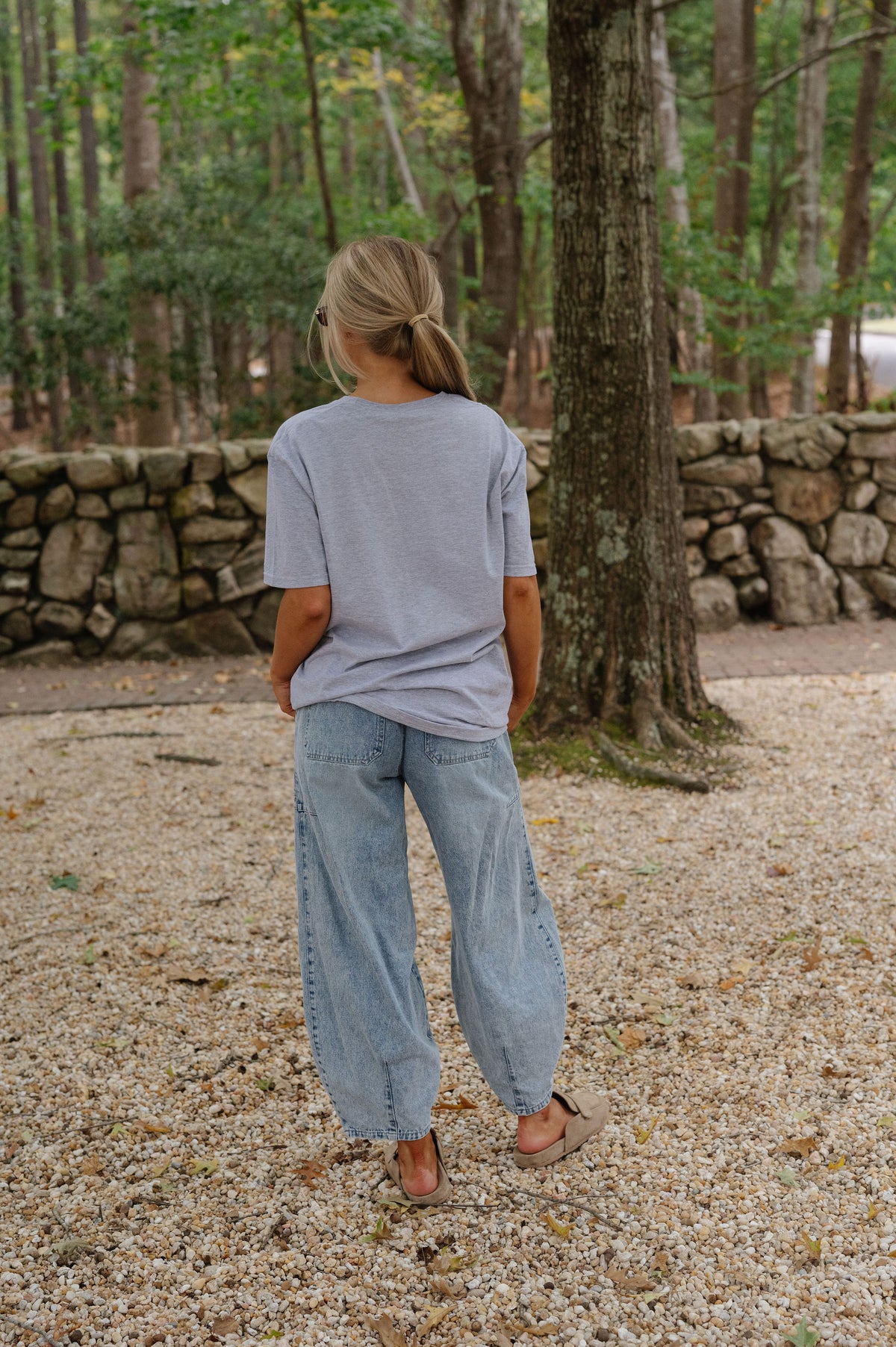 Kaleigh Retro Tee-Grey