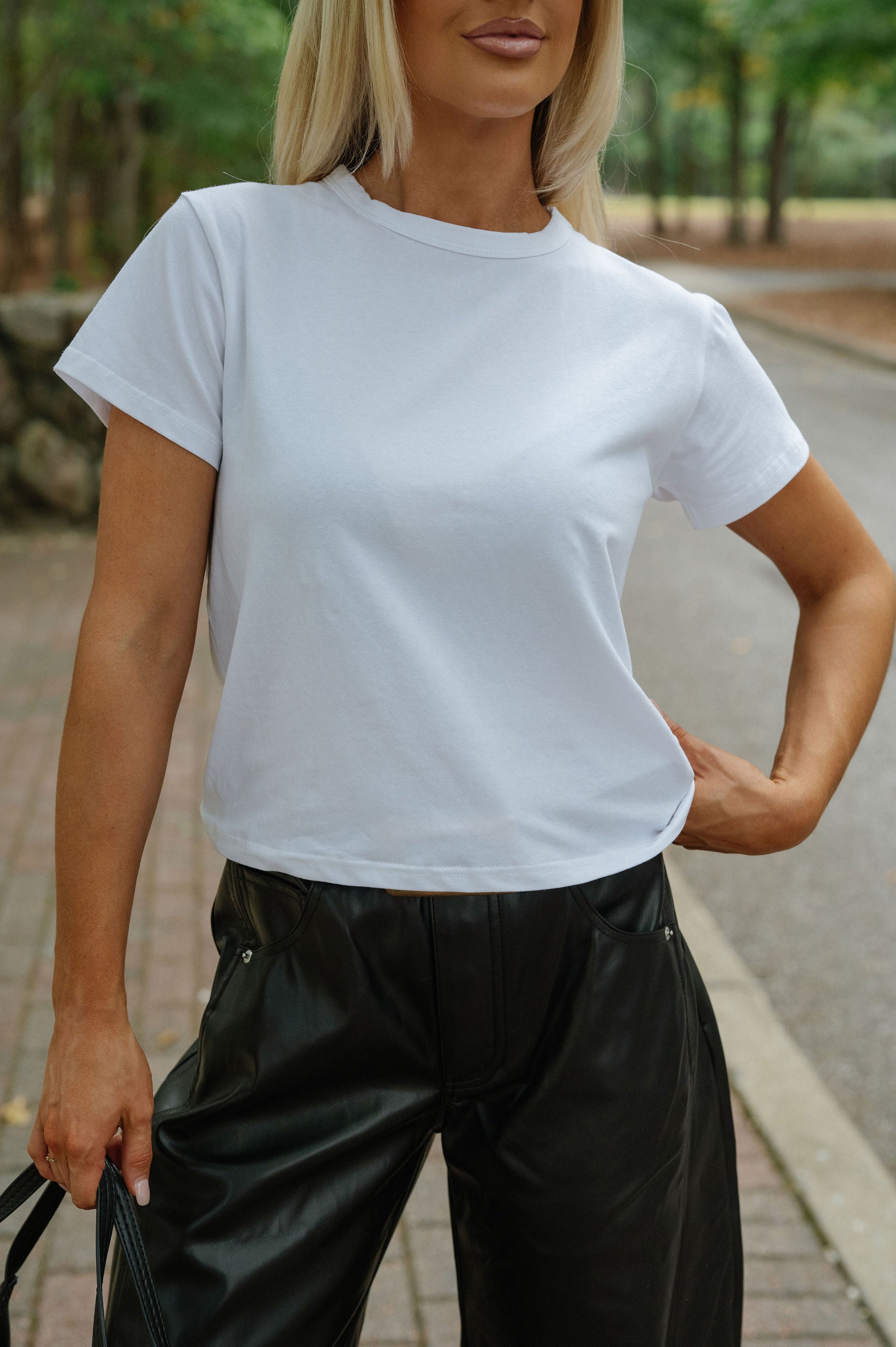 Mia Vintage Tee-White
