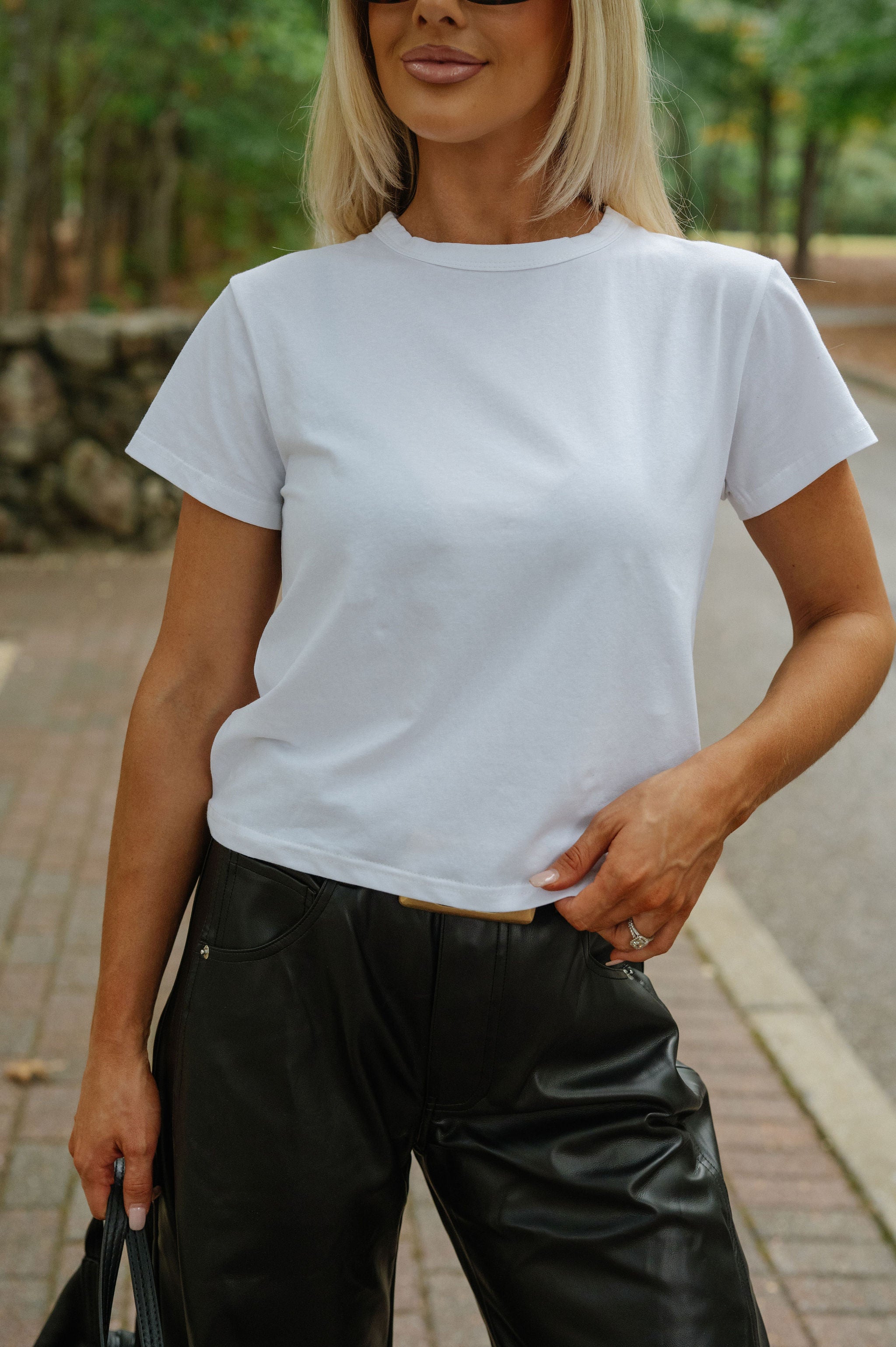 Mia Vintage Tee-White