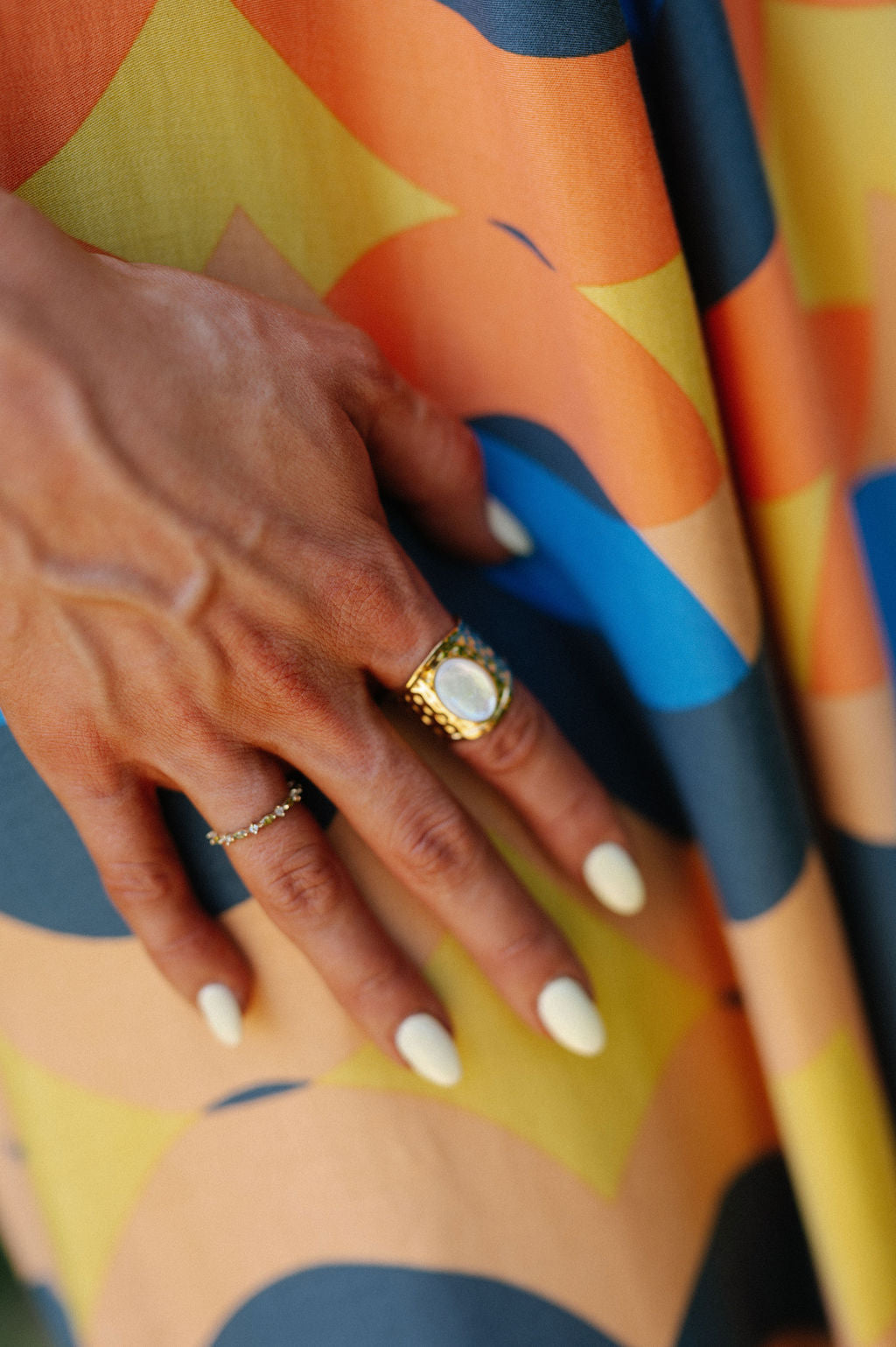Opal Band Ring