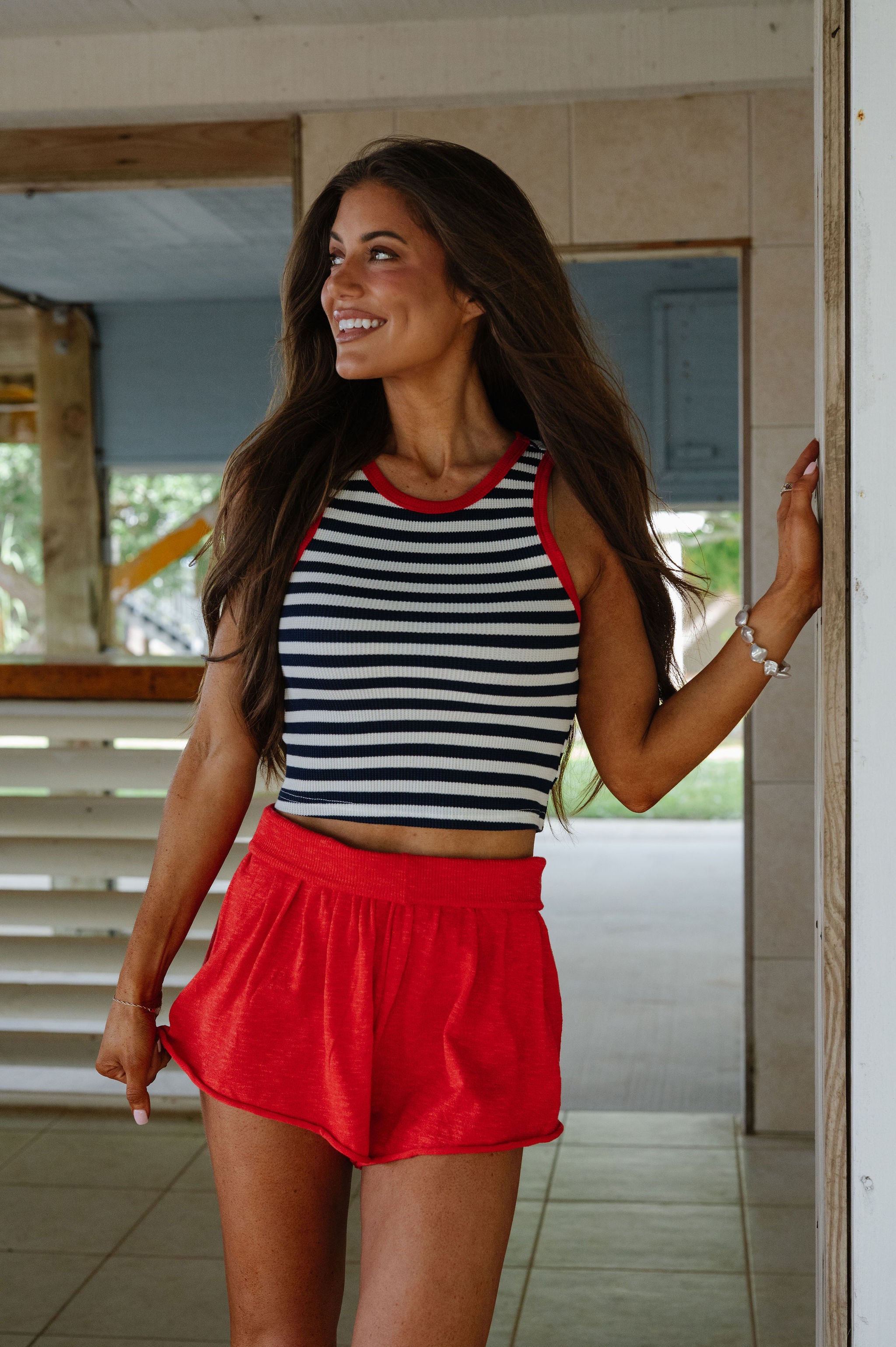 Cherry Knit Short