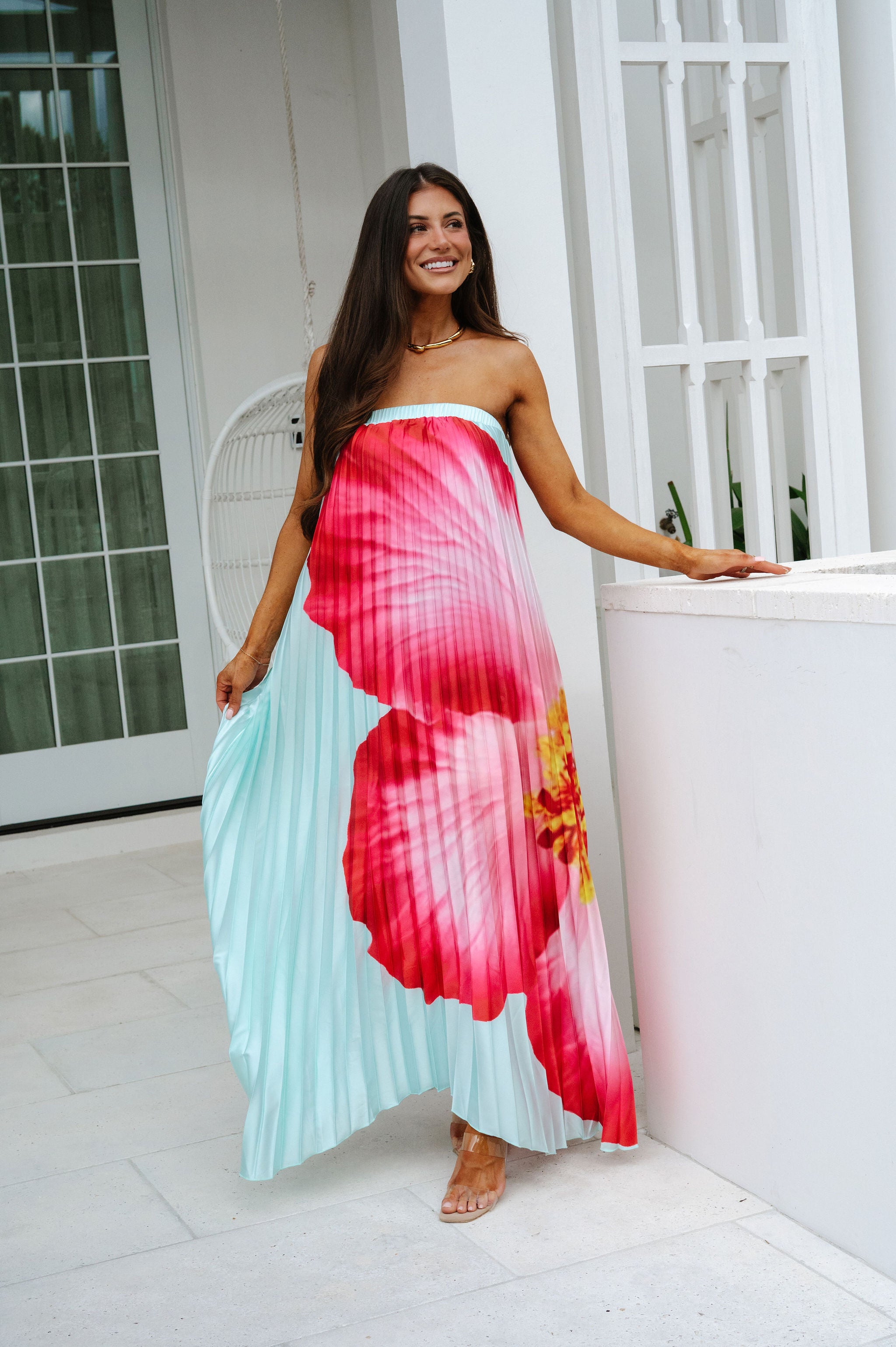 Pugh Floral Maxi Dress-Mint