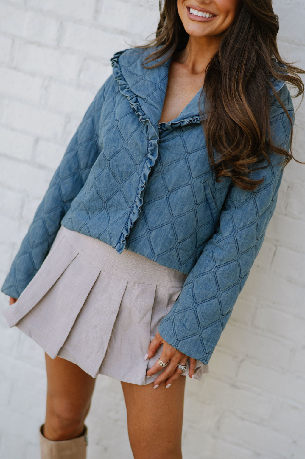 Denim Quilted Jacket