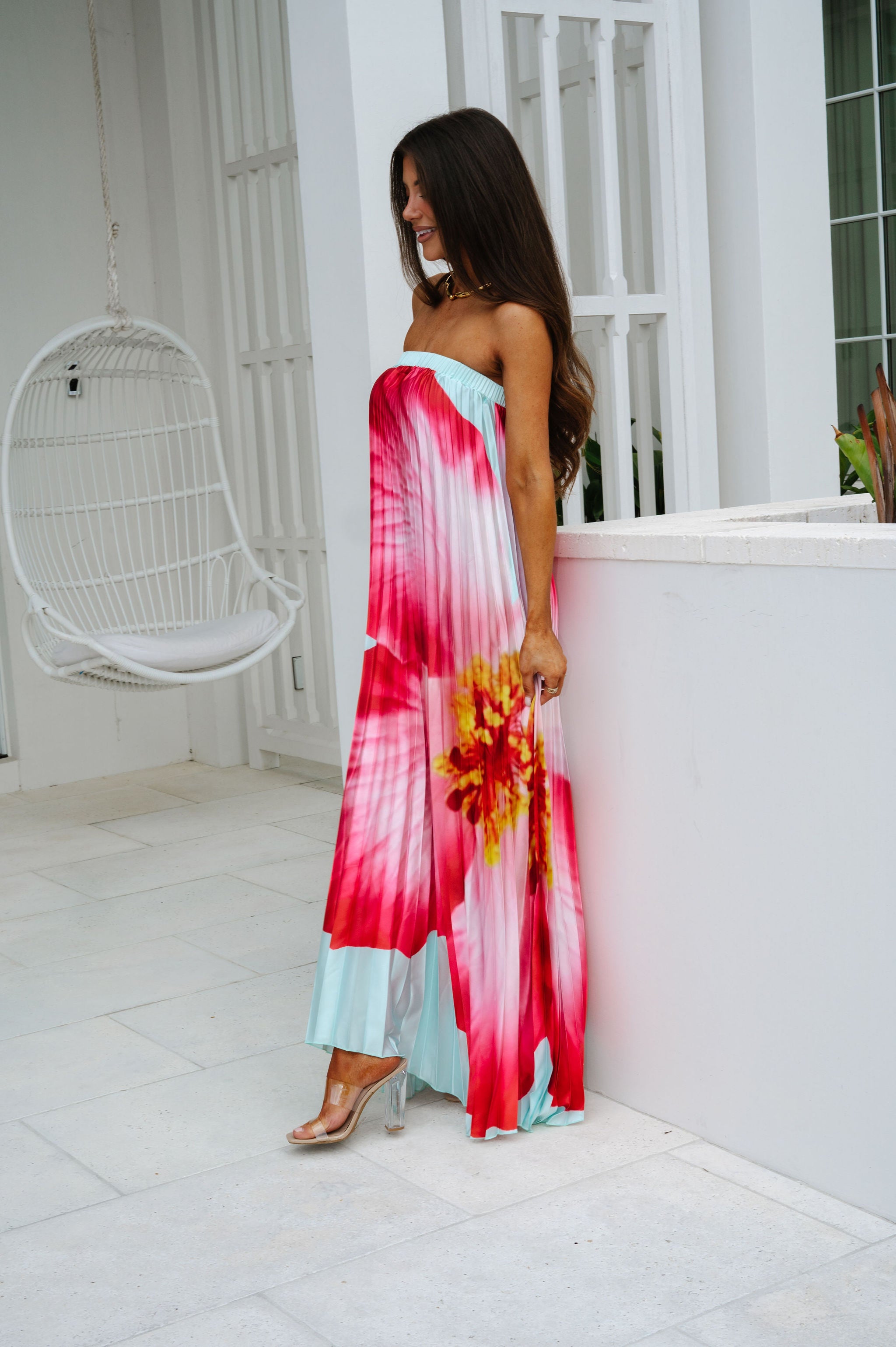 Pugh Floral Maxi Dress-Mint