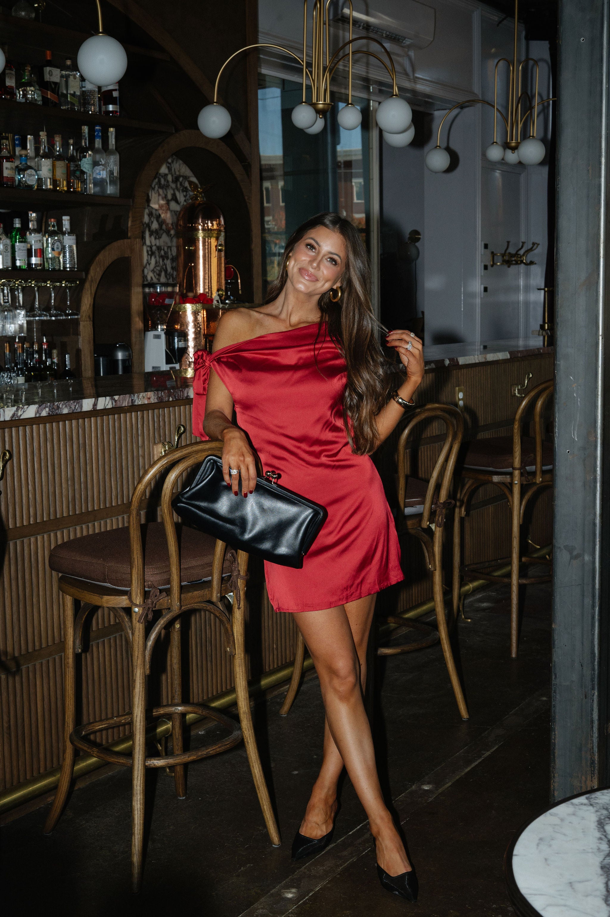 Topaz Mini Dress-Red