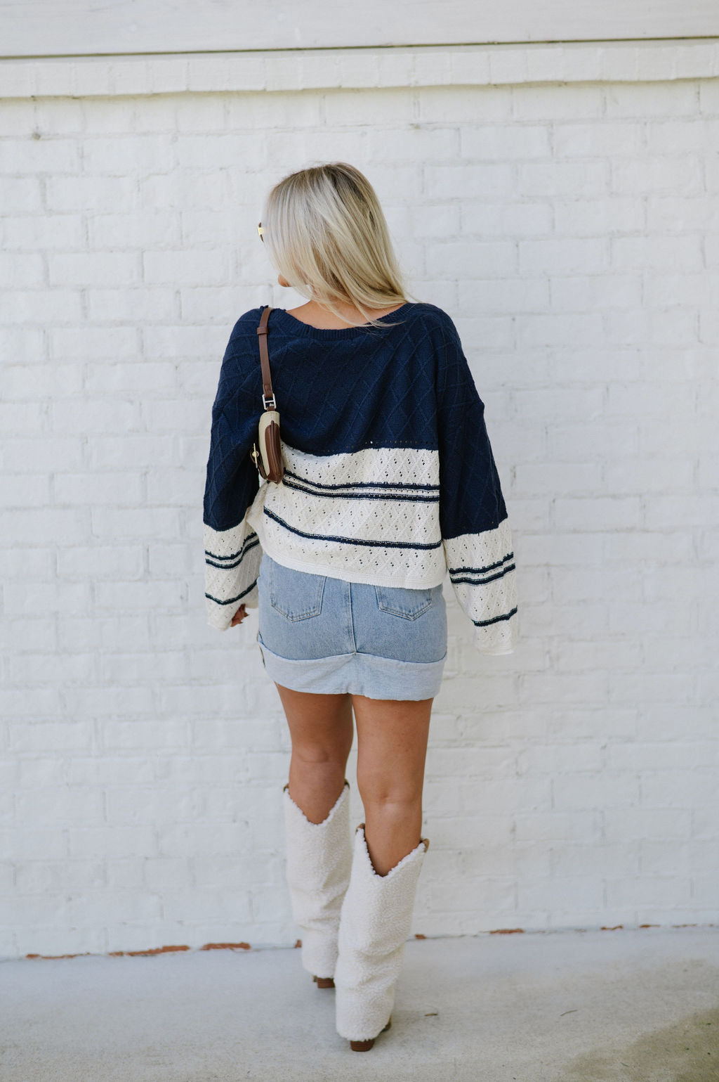 Lizzie Knit Cardigan and Tank Set- Midnight/Natural