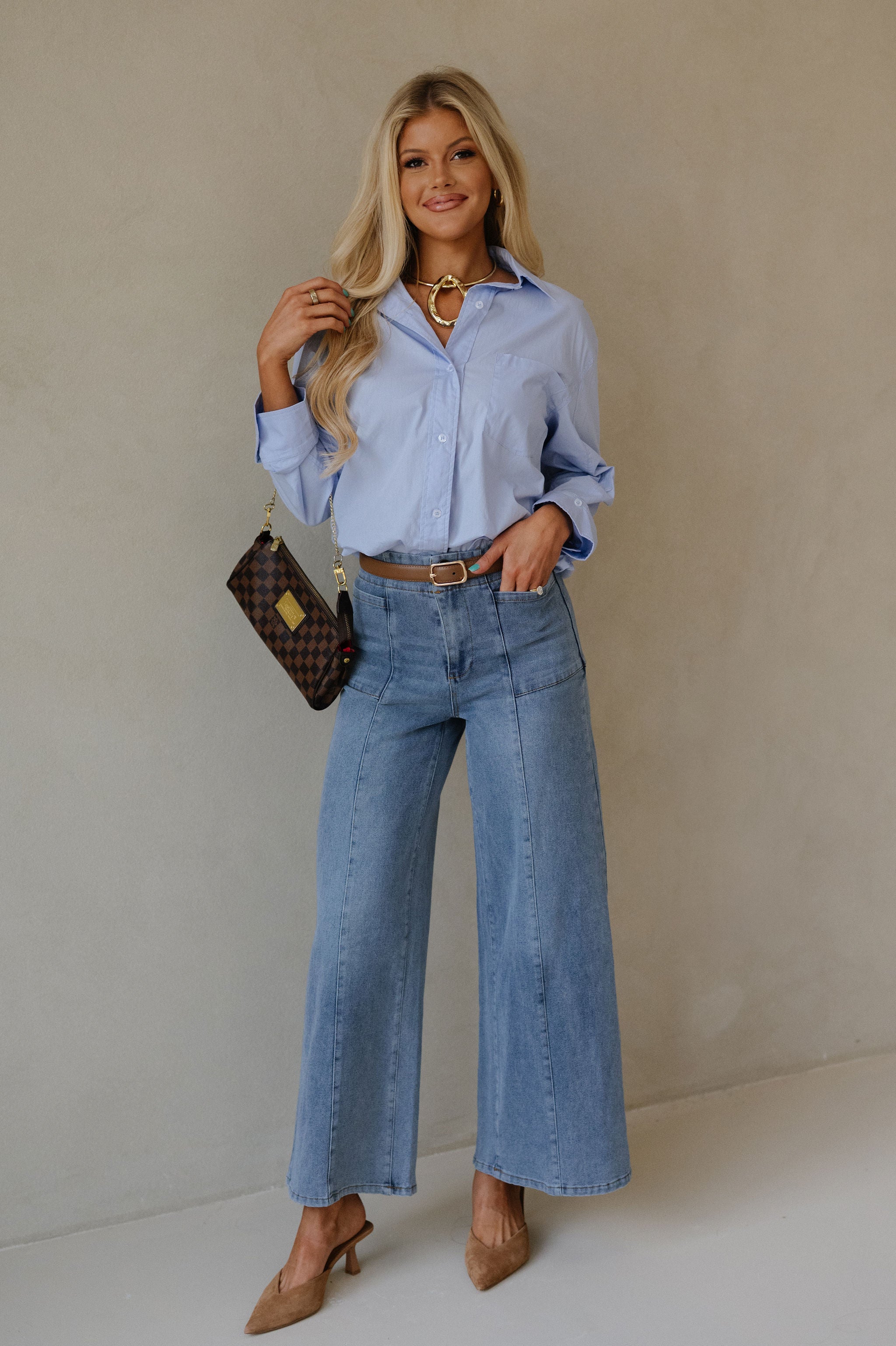 Classic Button Down-Blue