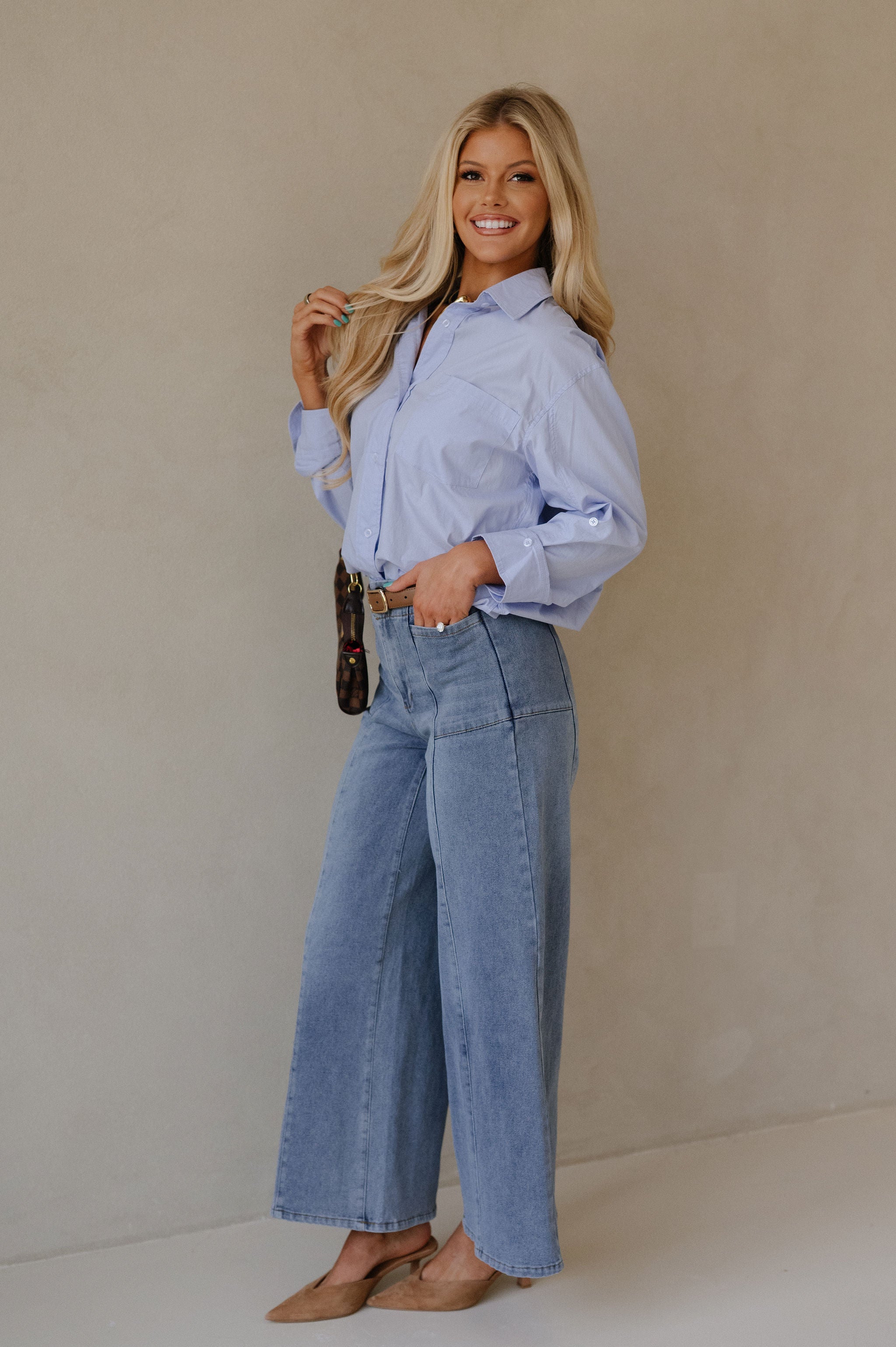 Classic Button Down-Blue