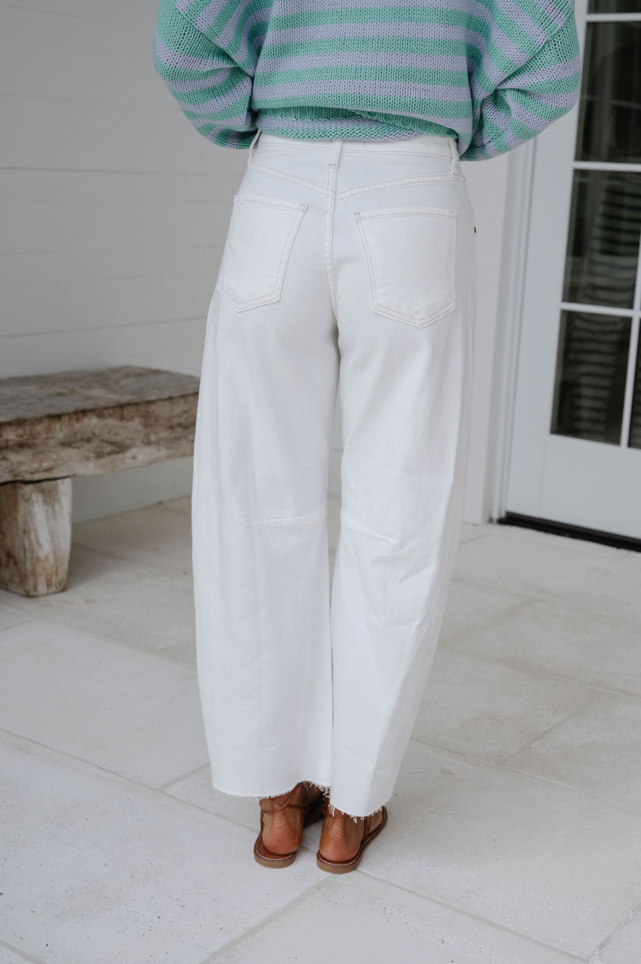 Matthew Barrel Jeans-Off White