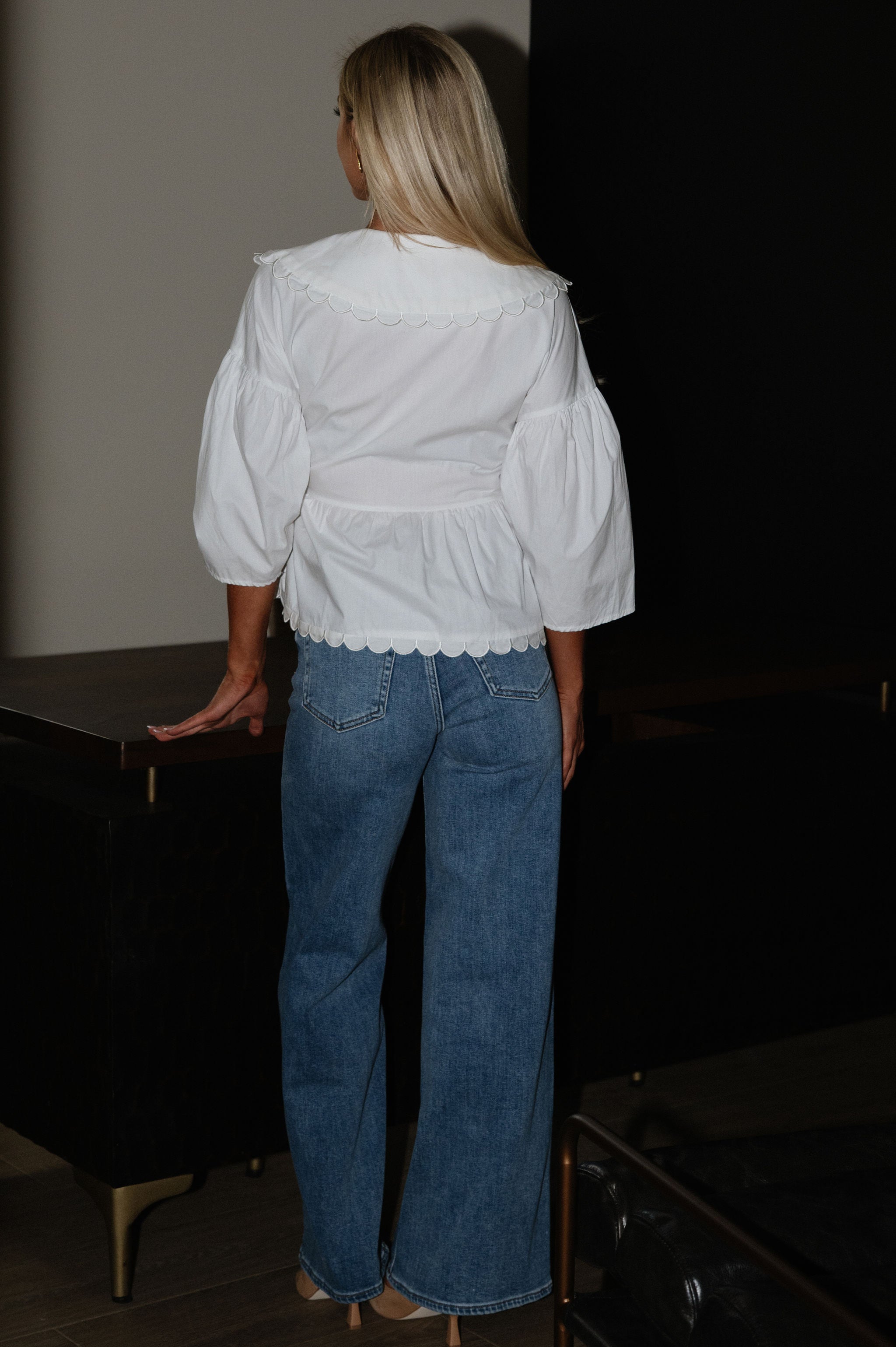 Vera Wrap Front Top-White