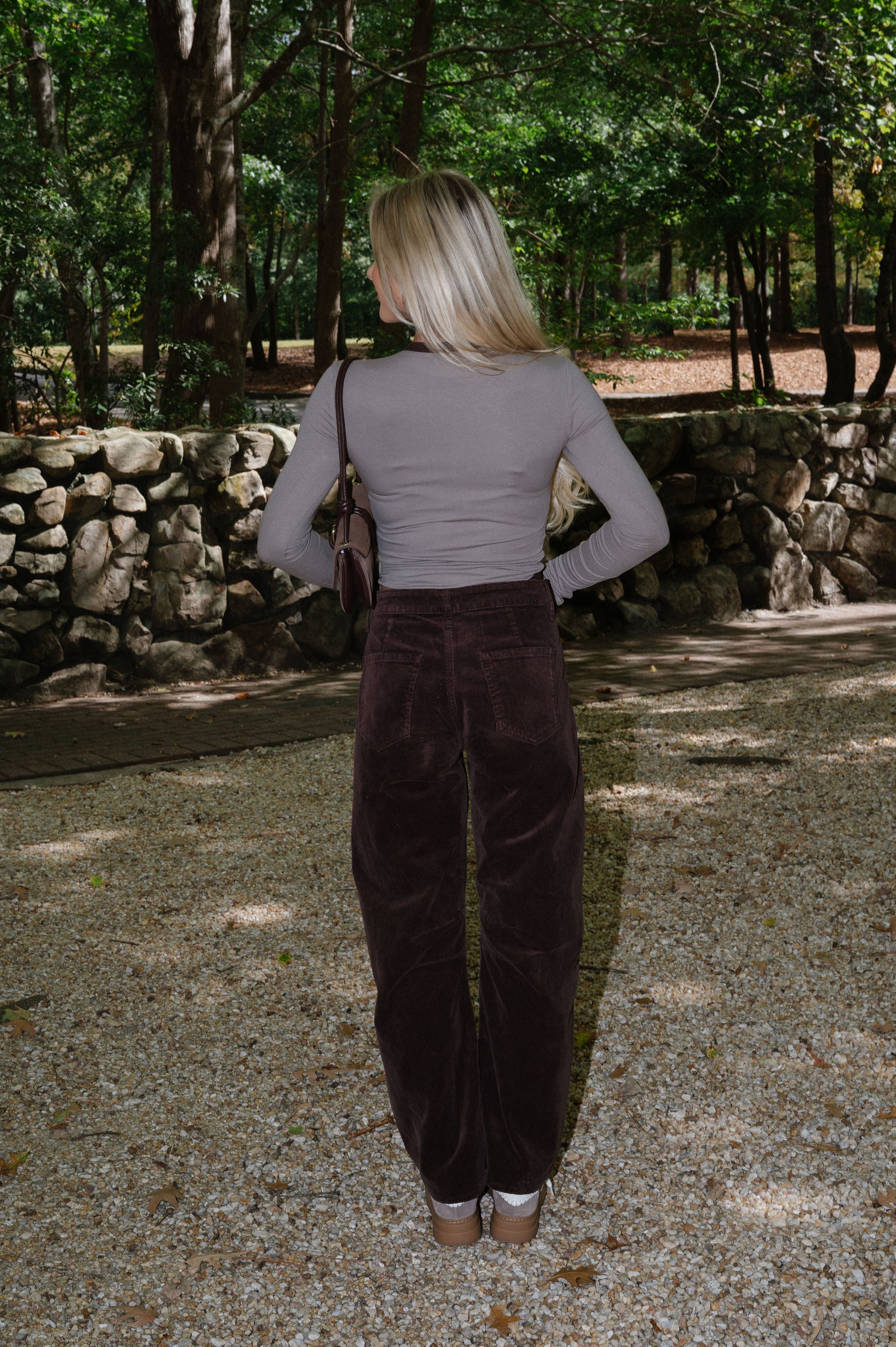 Langley Top-Olive/Dark Brown