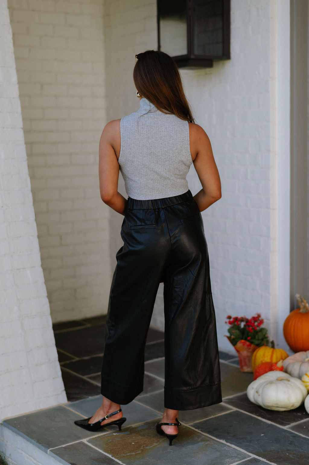 Lori Wide Leg Pants- Black