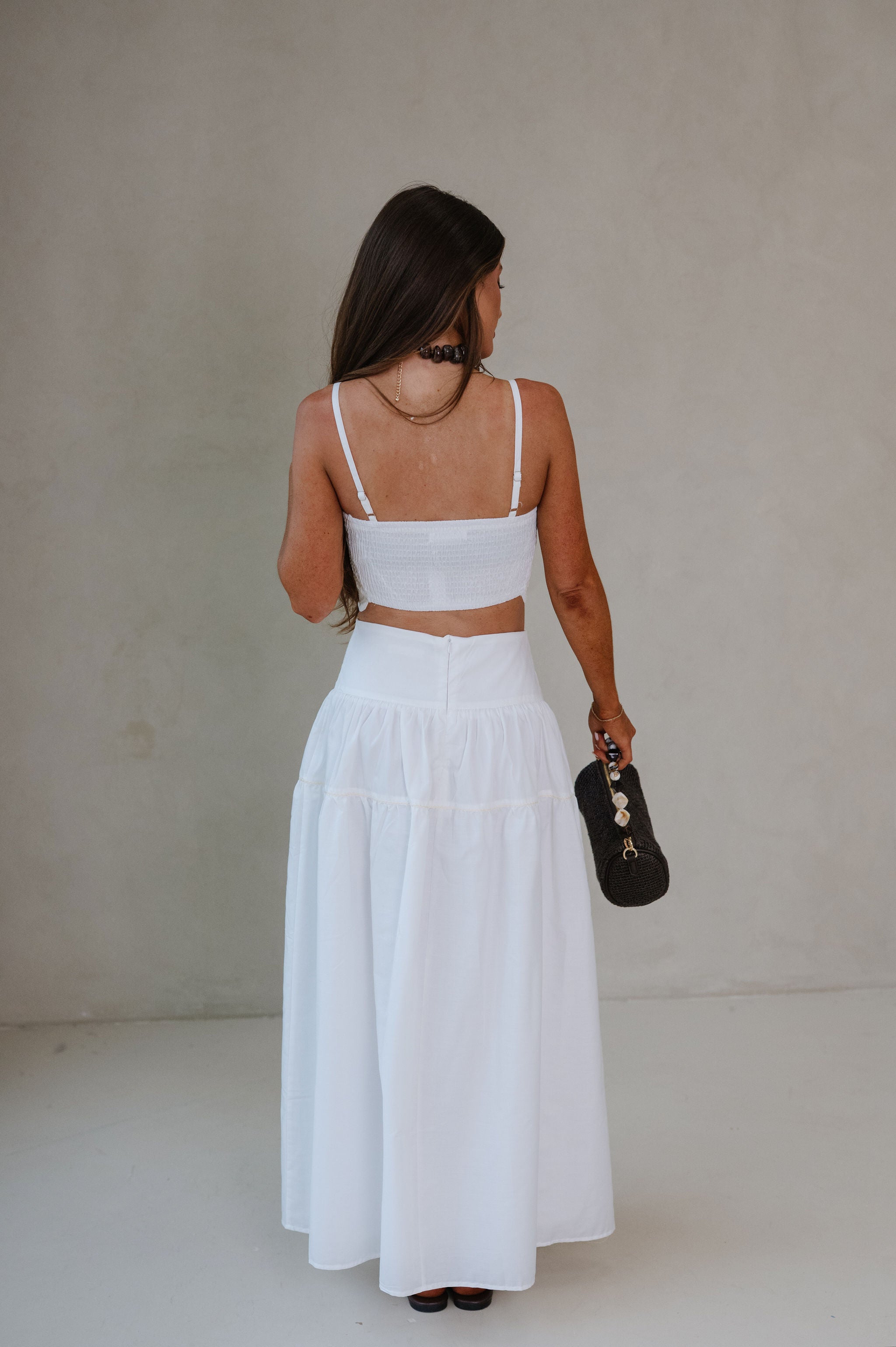 Eli Skirt Set-White