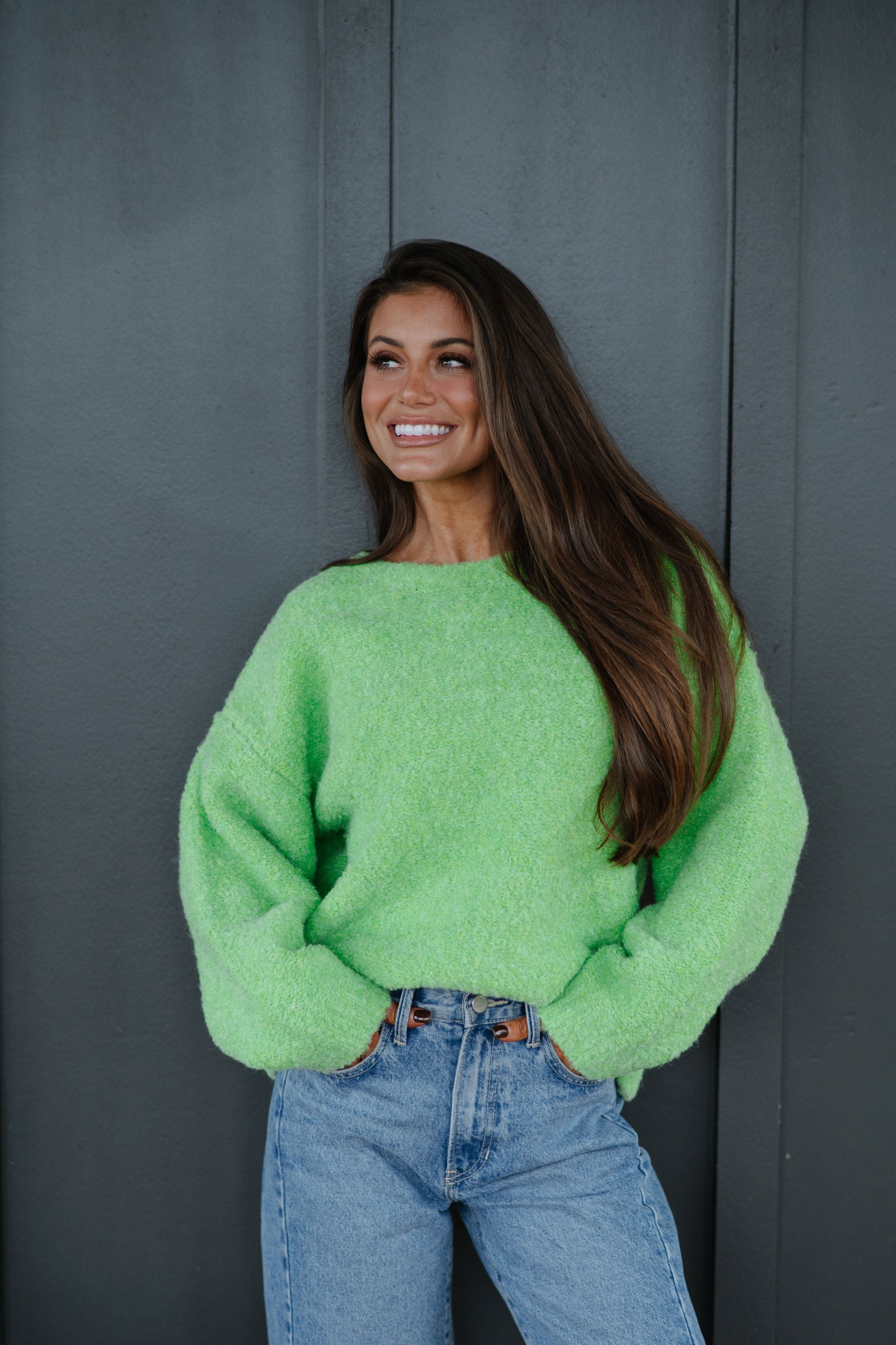 Fairview Pullover-Lime Green