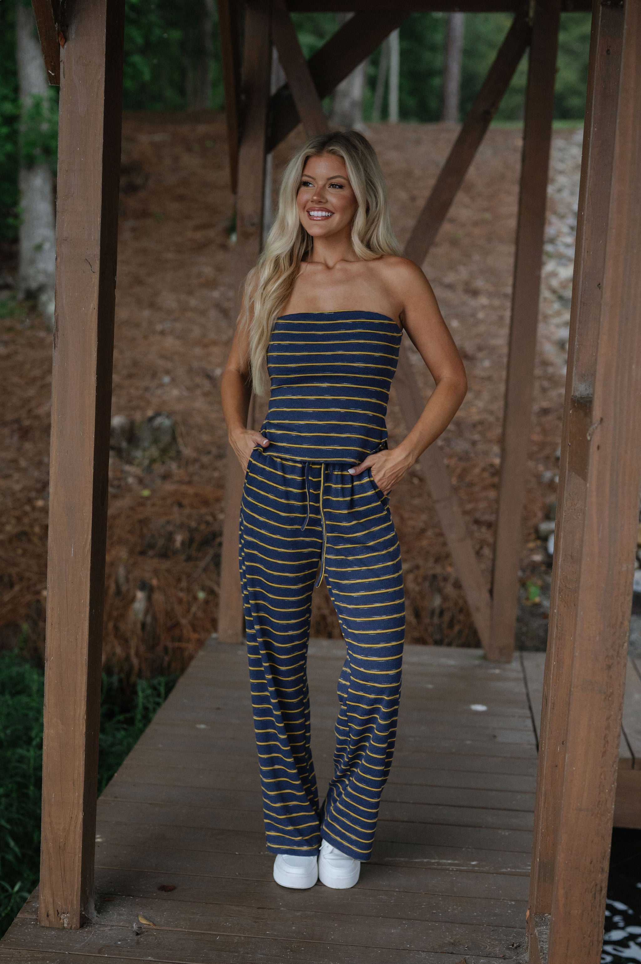Archie Pants Set-Vintage Navy