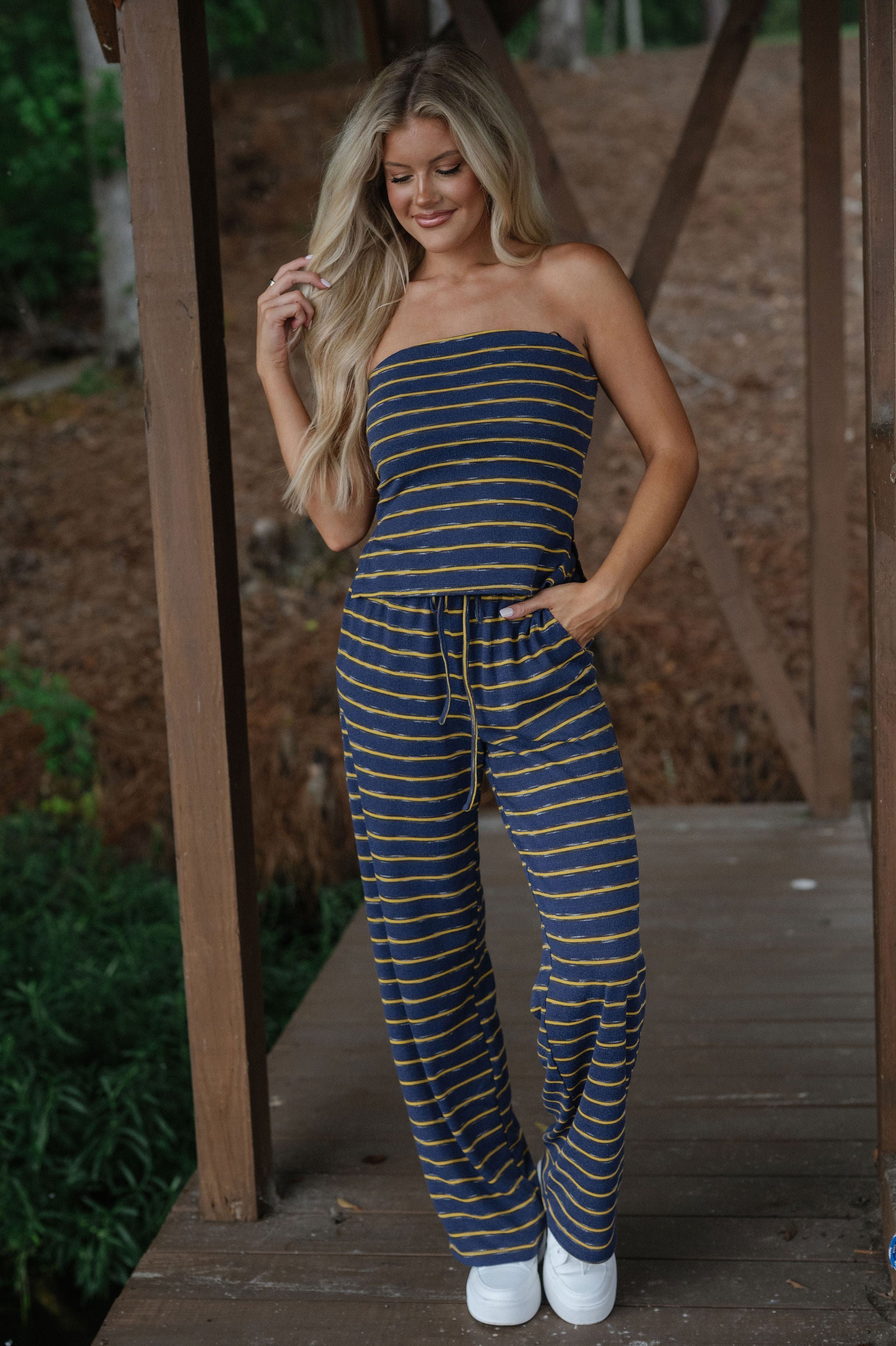 Archie Pants Set-Vintage Navy