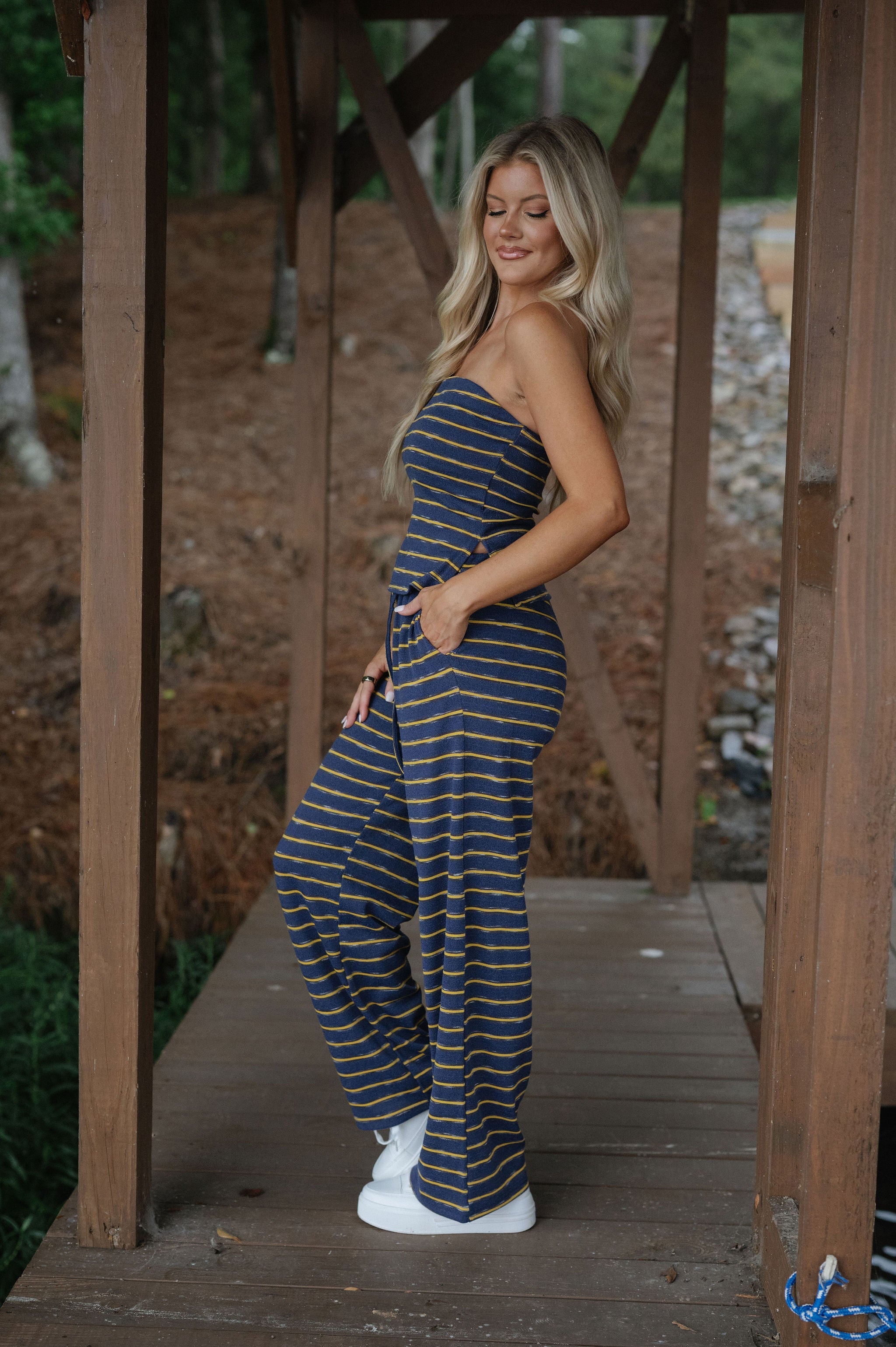 Archie Pants Set-Vintage Navy