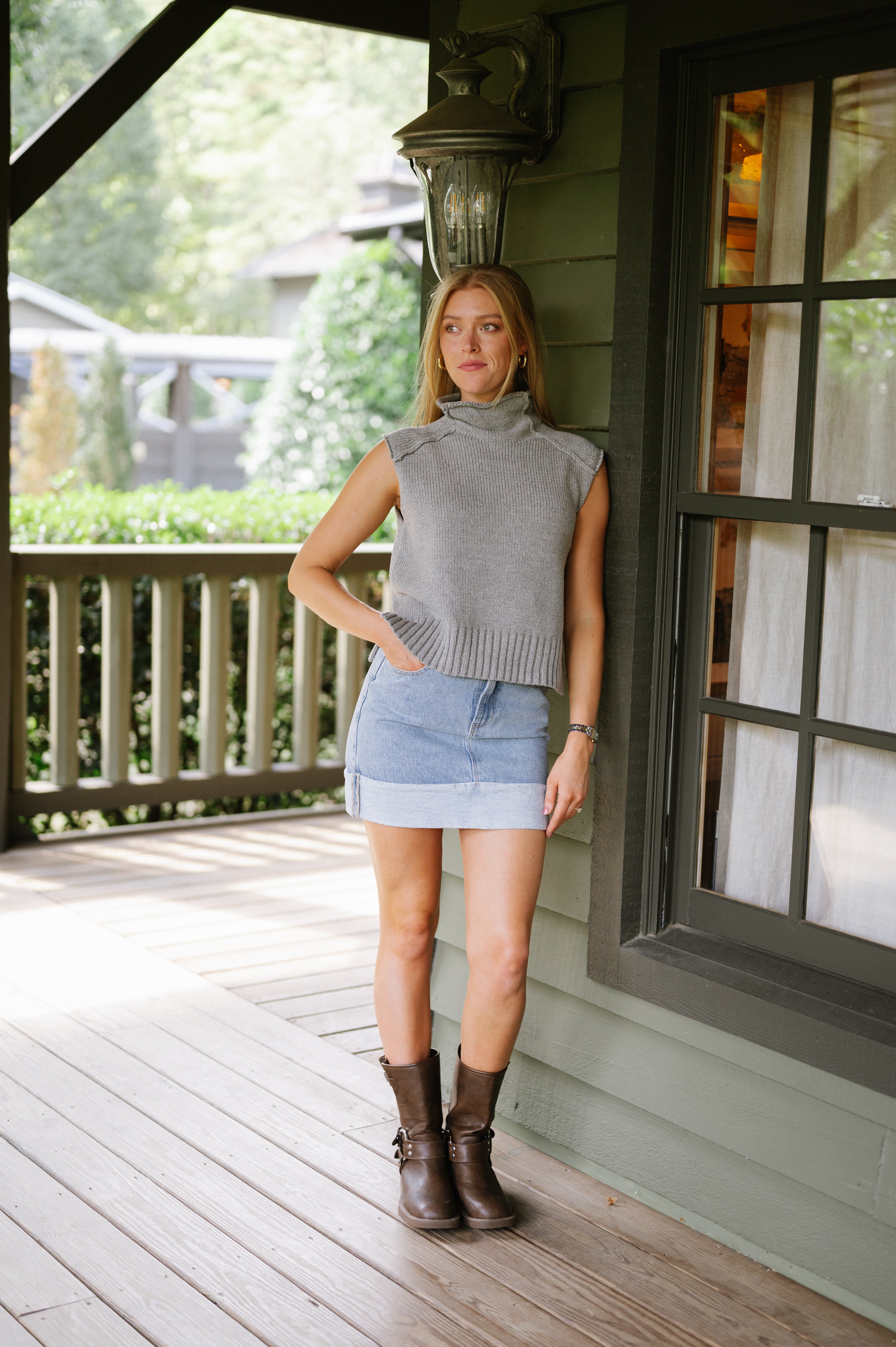 Zoe Top-Grey