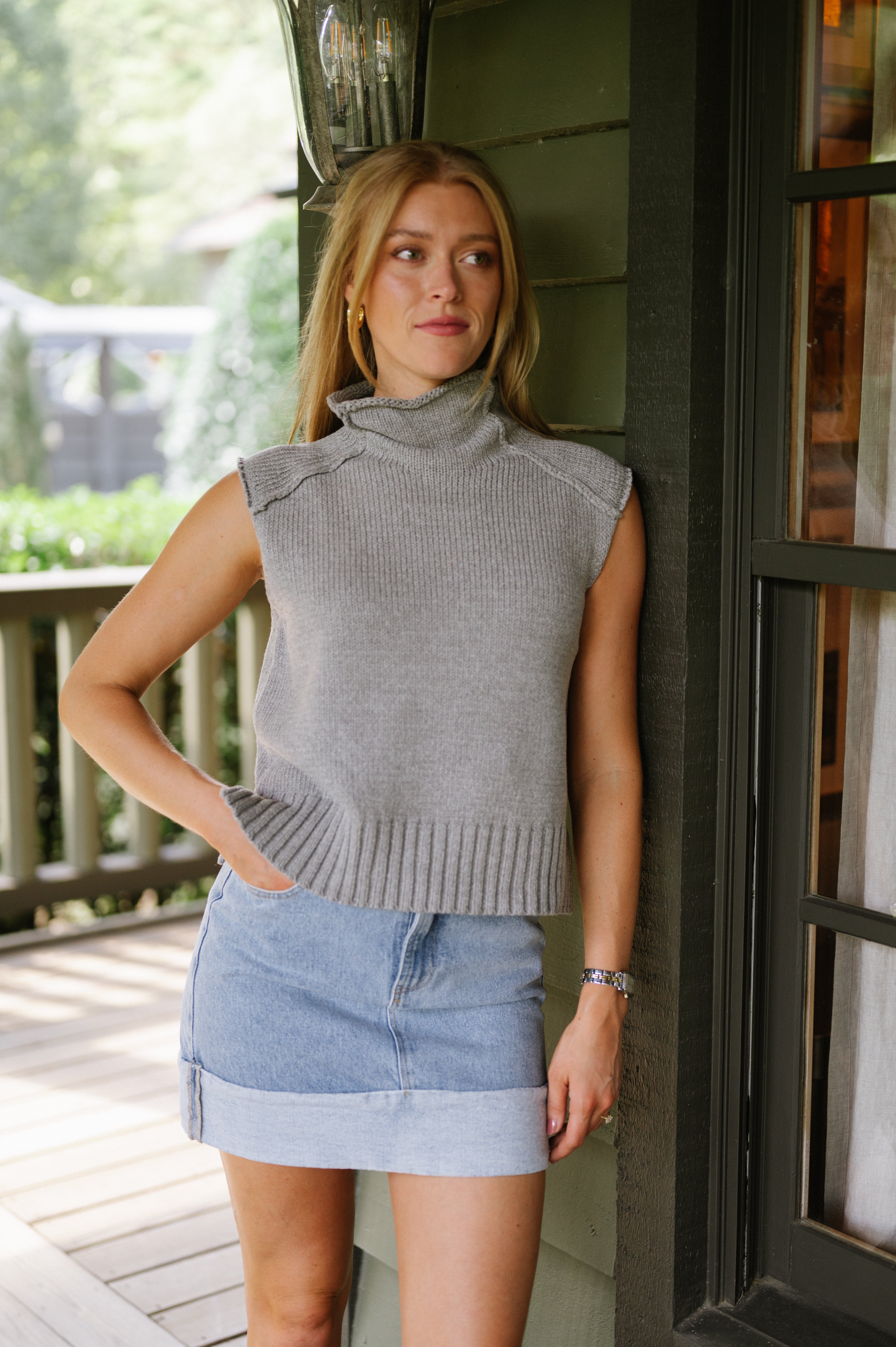 Zoe Top-Grey