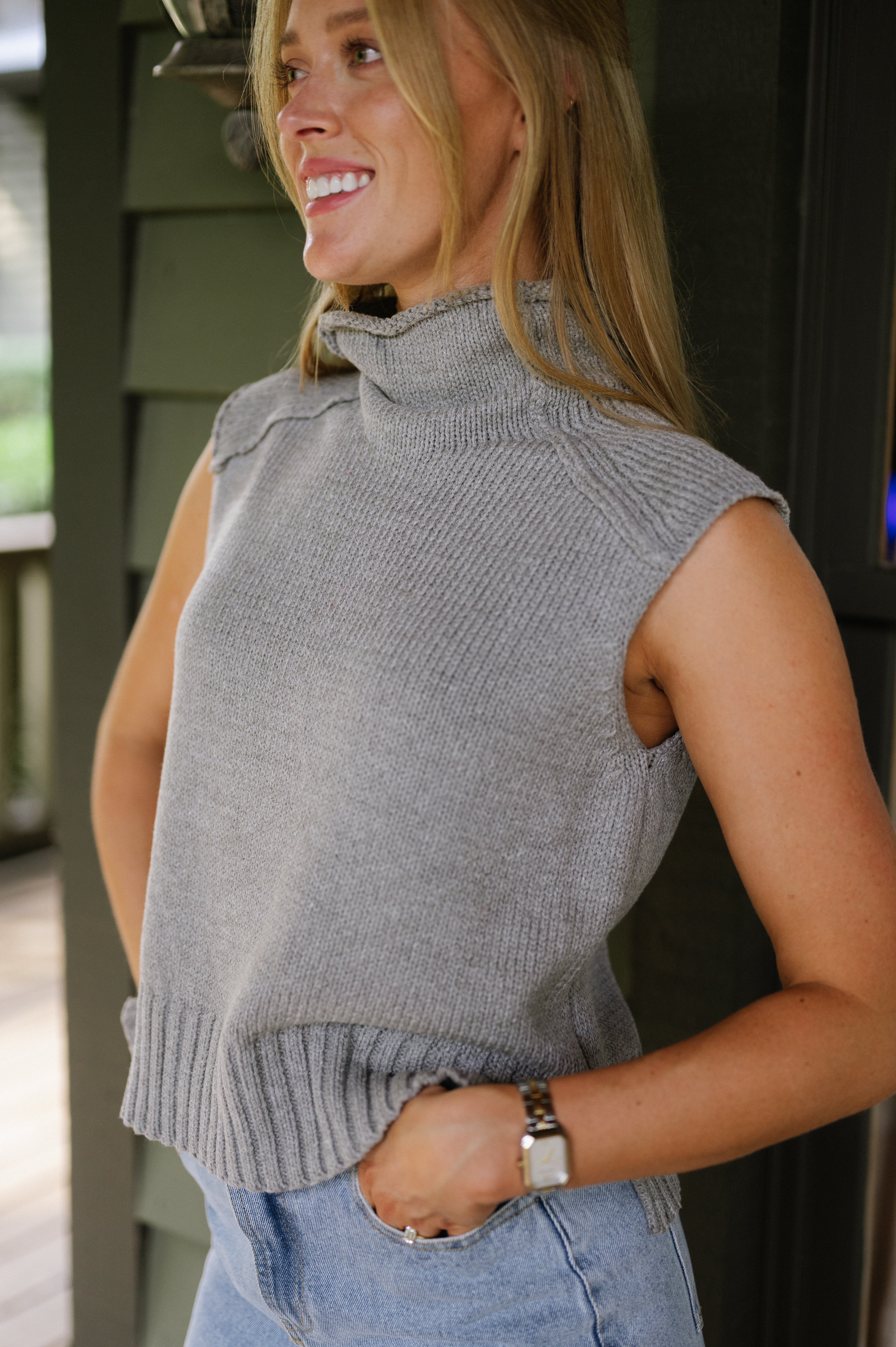 Zoe Top-Grey