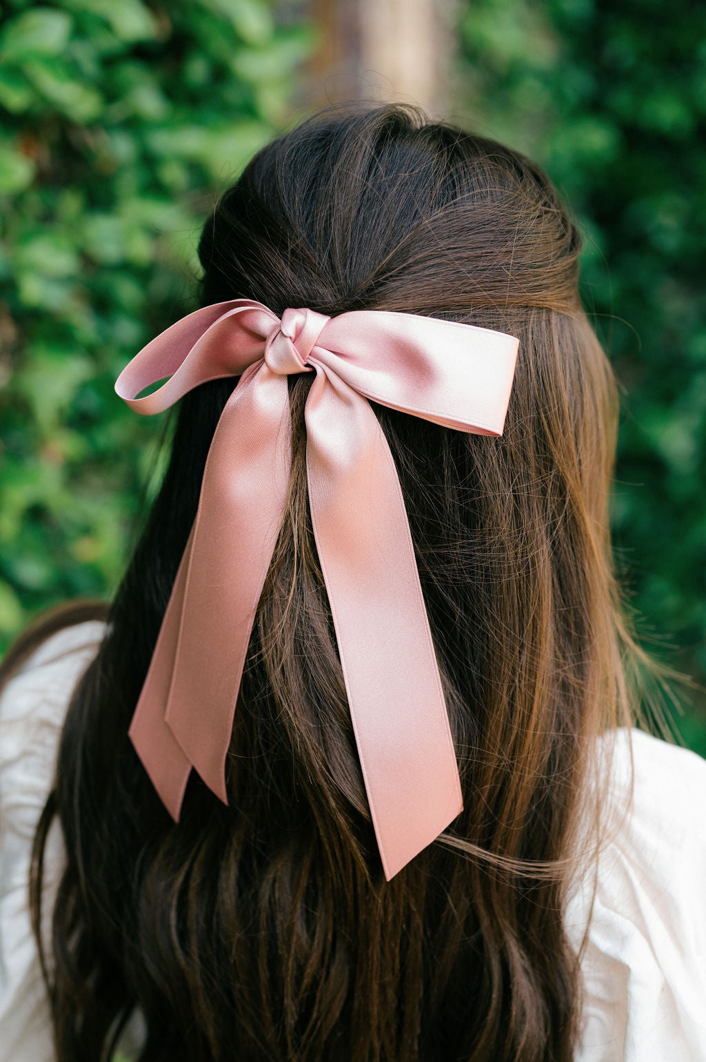 Ribbon Hair Bow-Pink