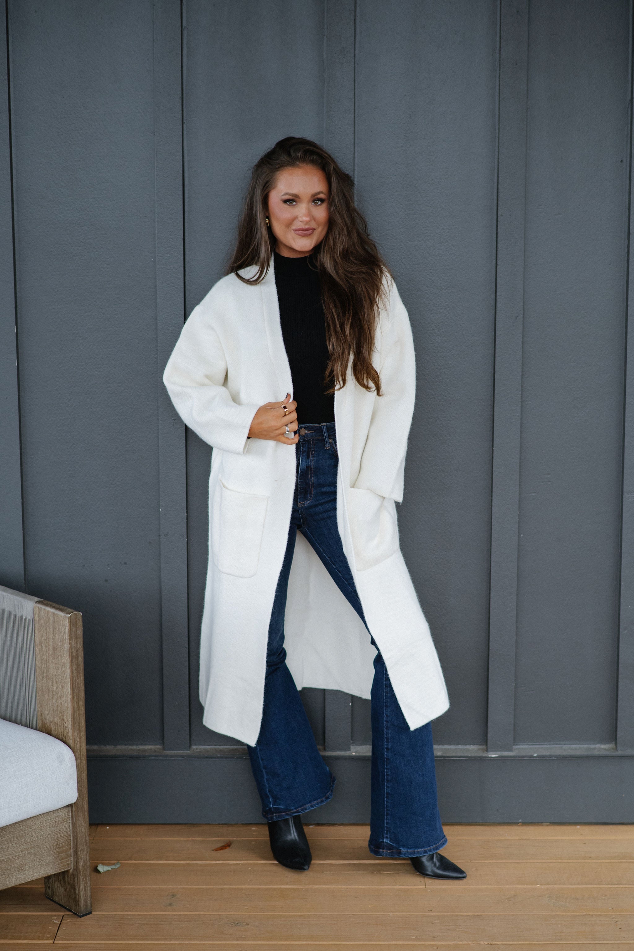 Beverly Oversized Cardigan- Ivory