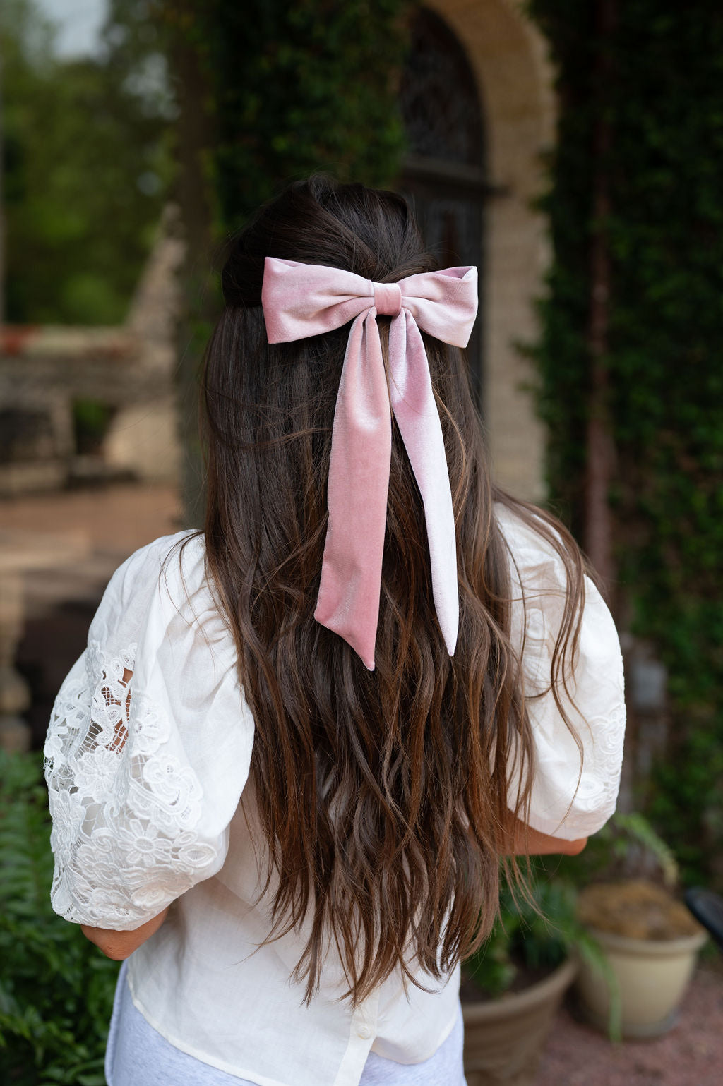 Corinna Hair Bow-Pink
