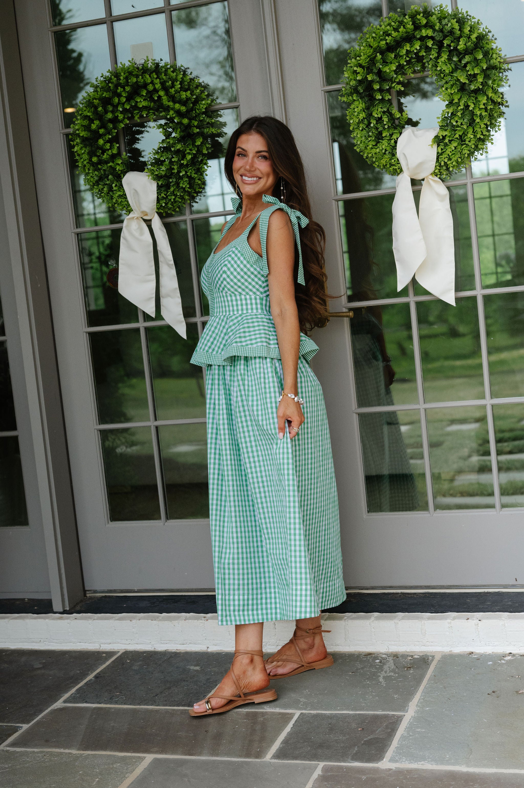 Marty Midi Dress-Green