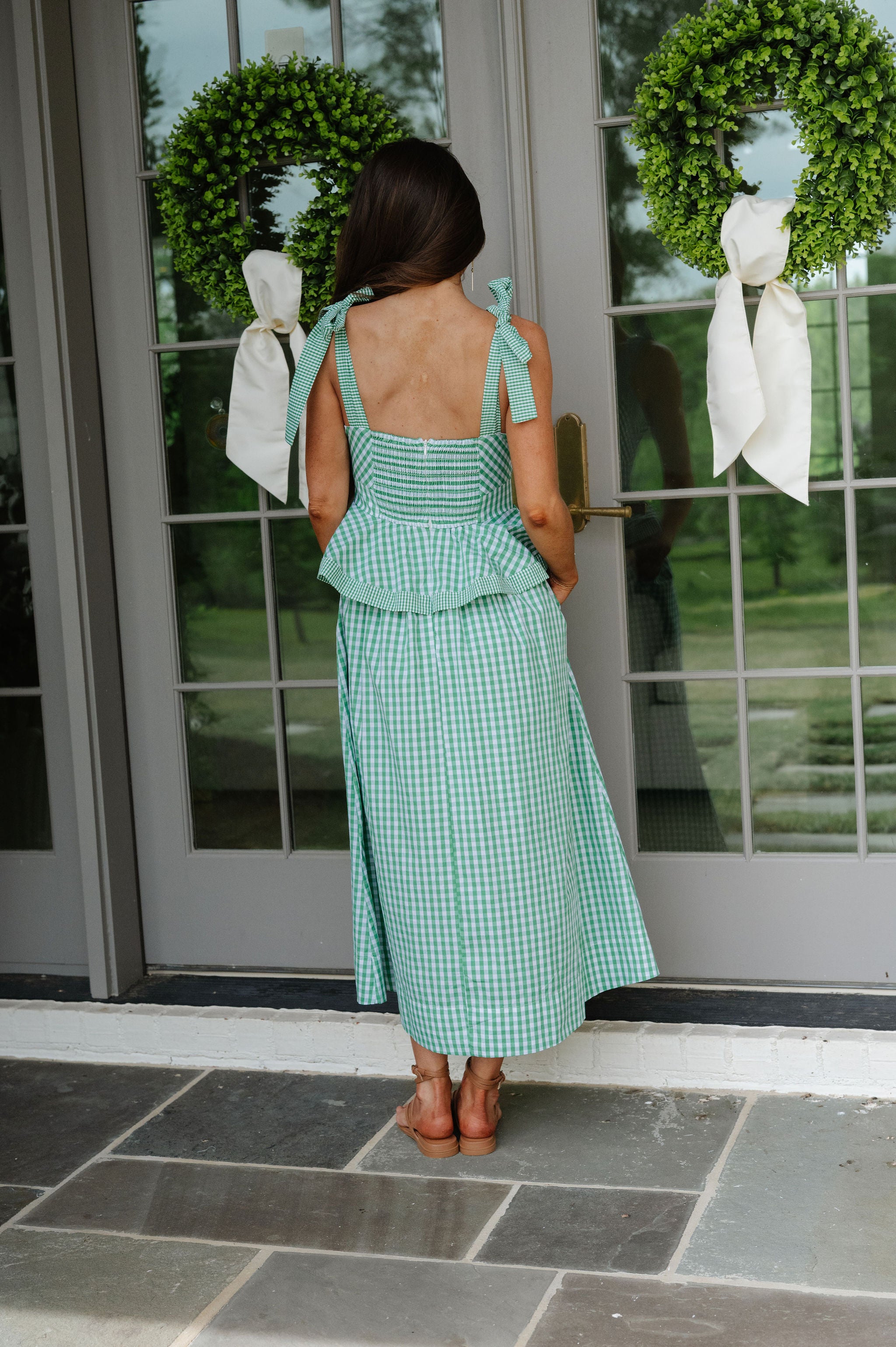 Marty Midi Dress-Green