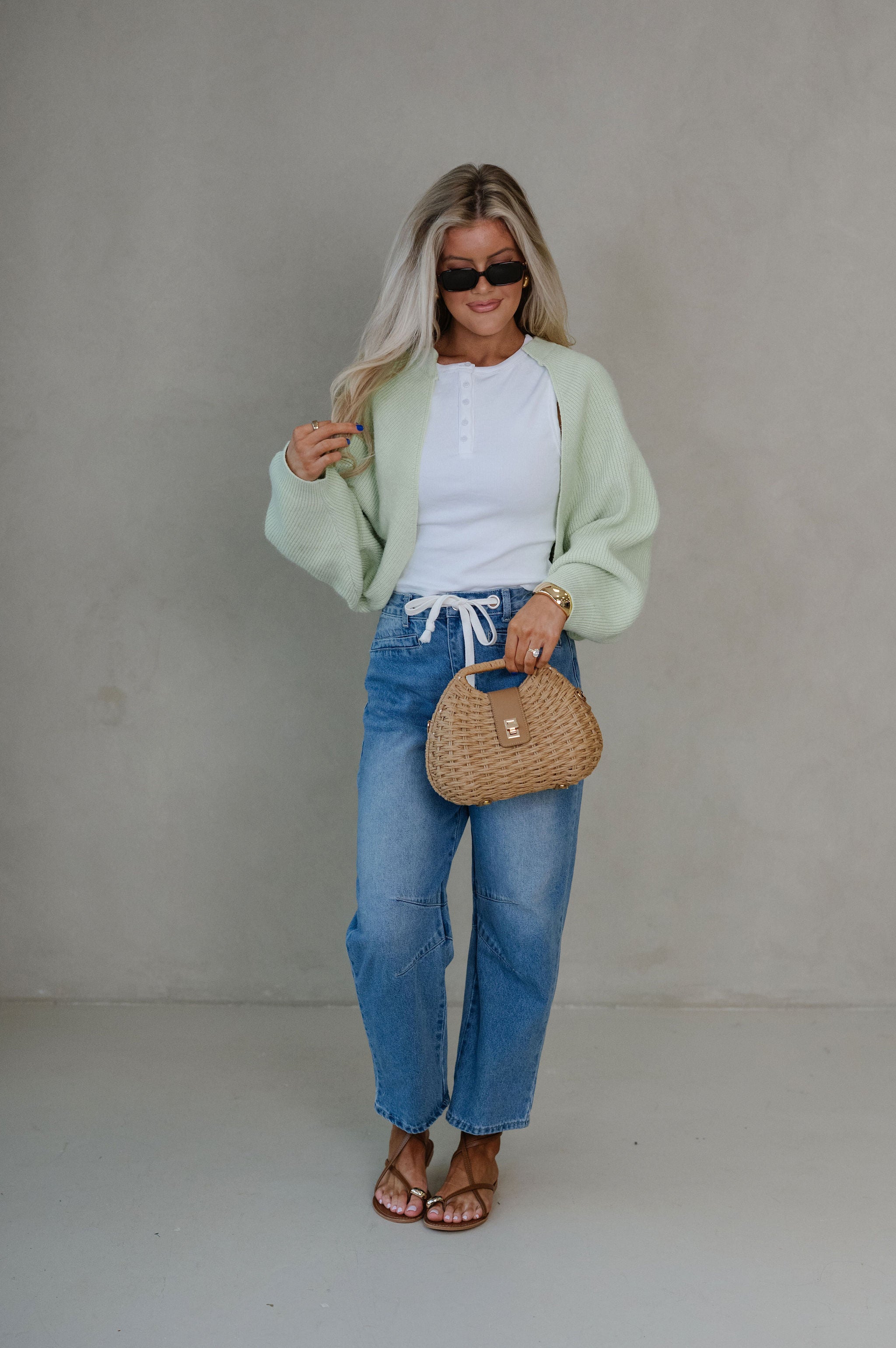 Hollie Sleeveless Top-White