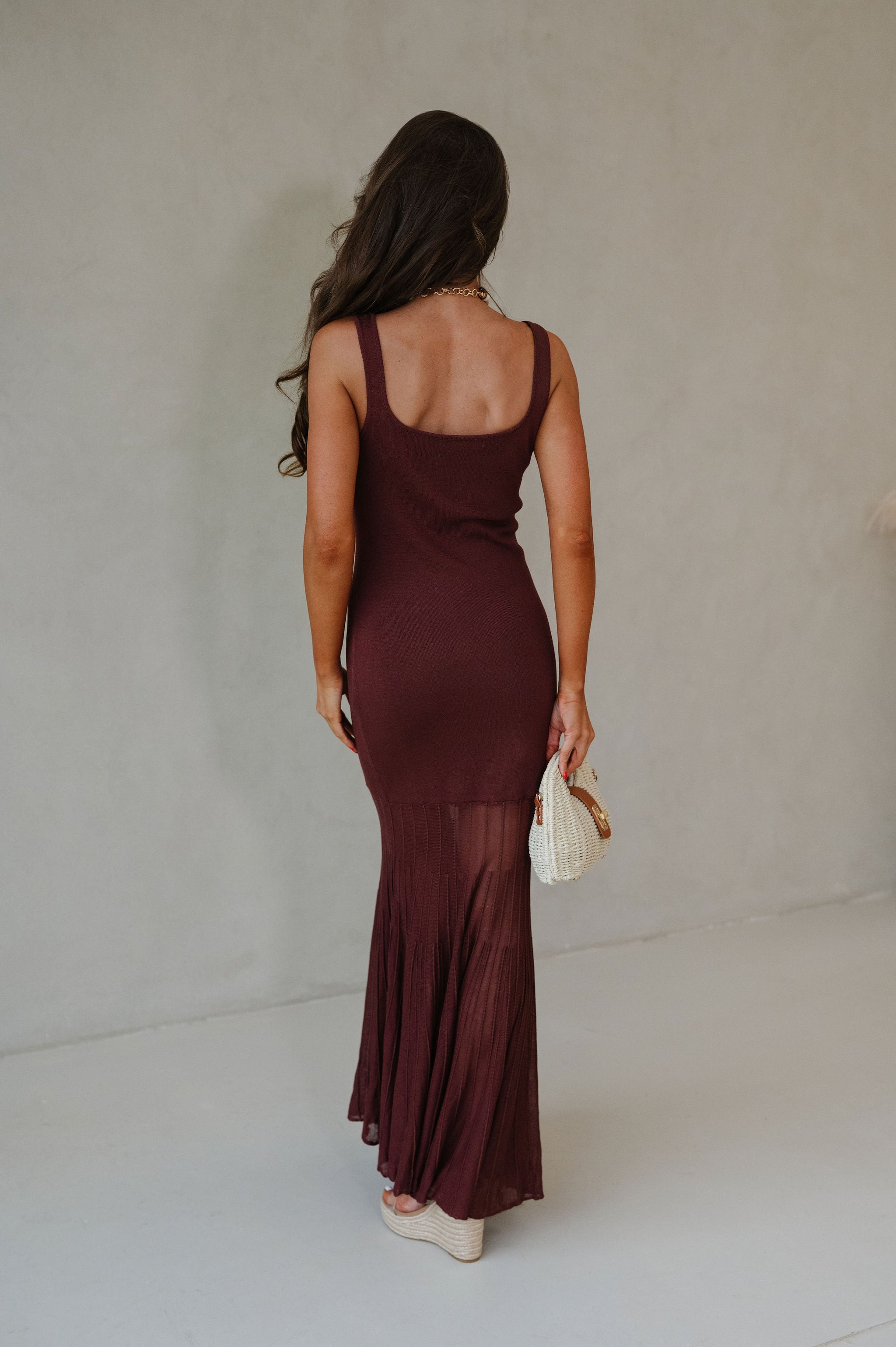 Monti Maxi Dress-Brown