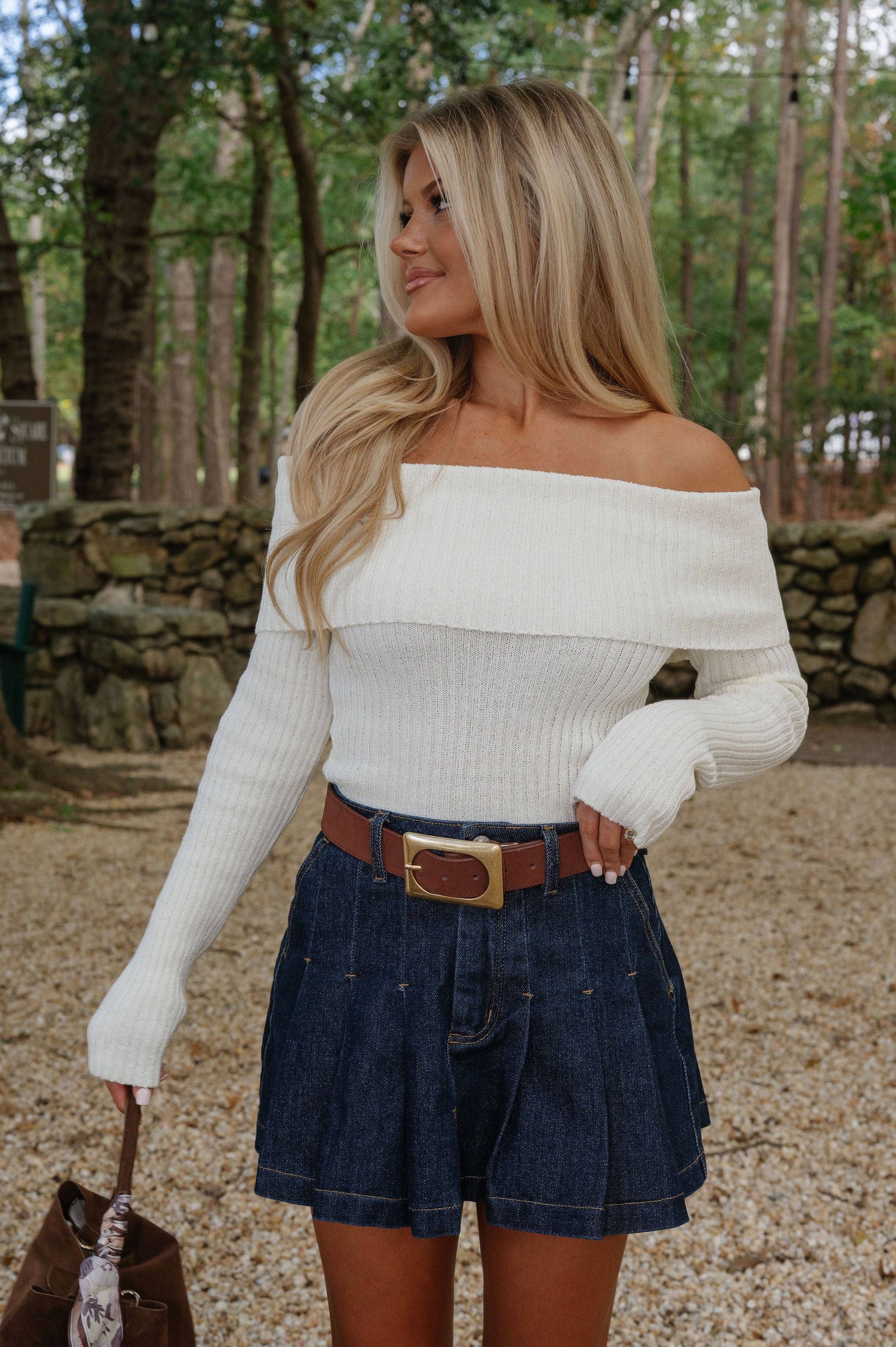 Amber Denim Skirt-Indigo