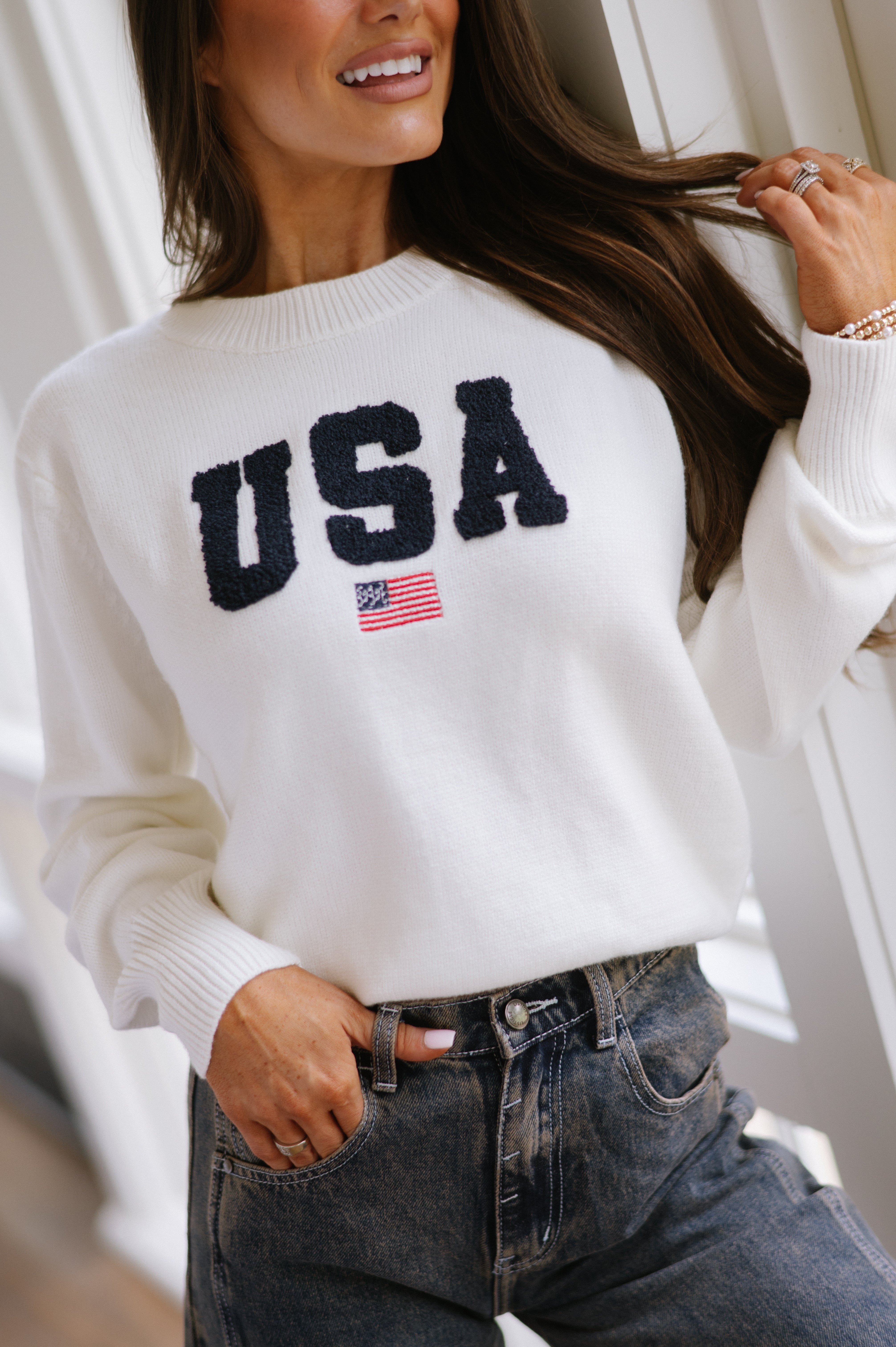 Freedom Sweater- Ivory