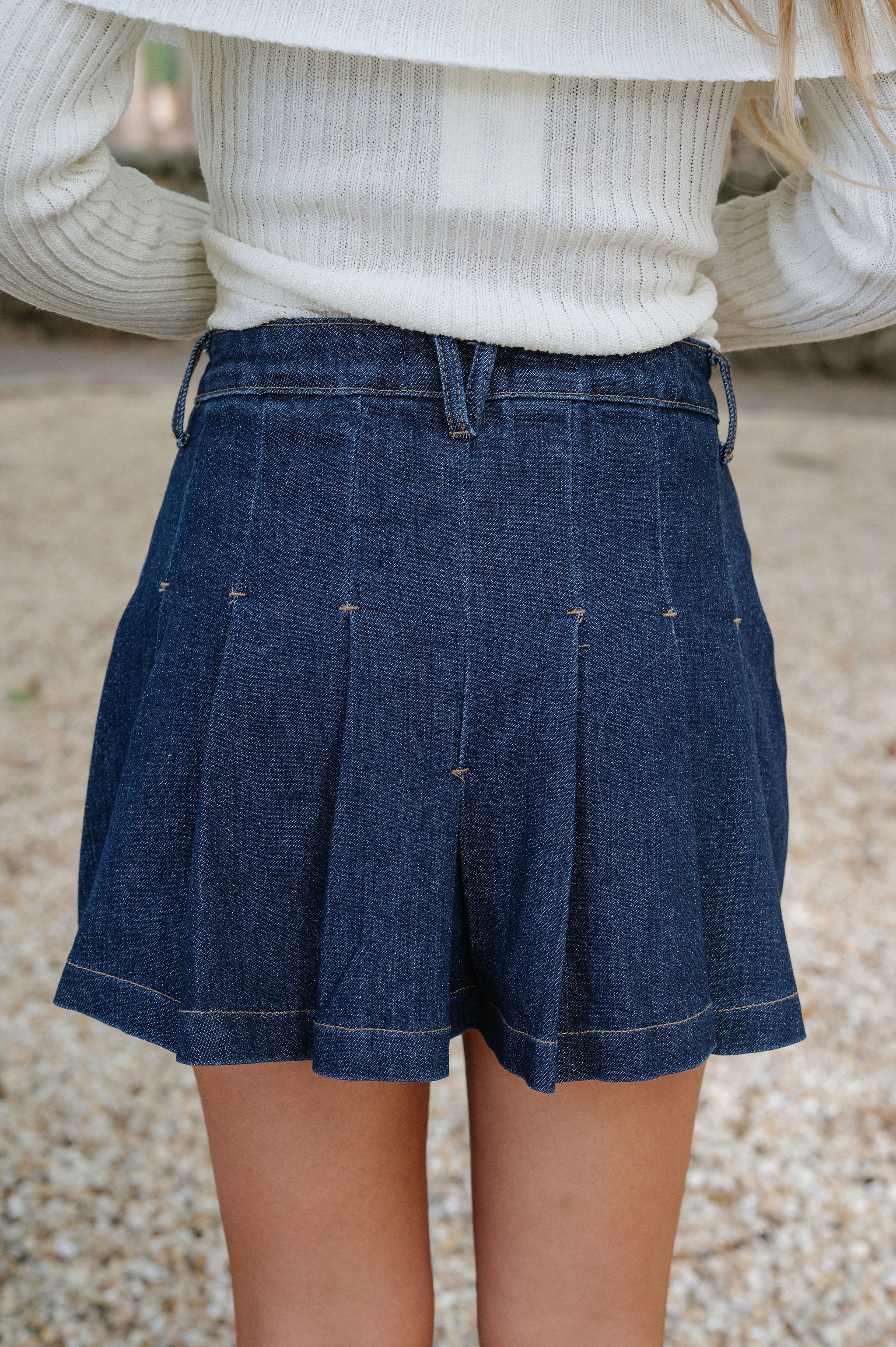 Amber Denim Skirt-Indigo