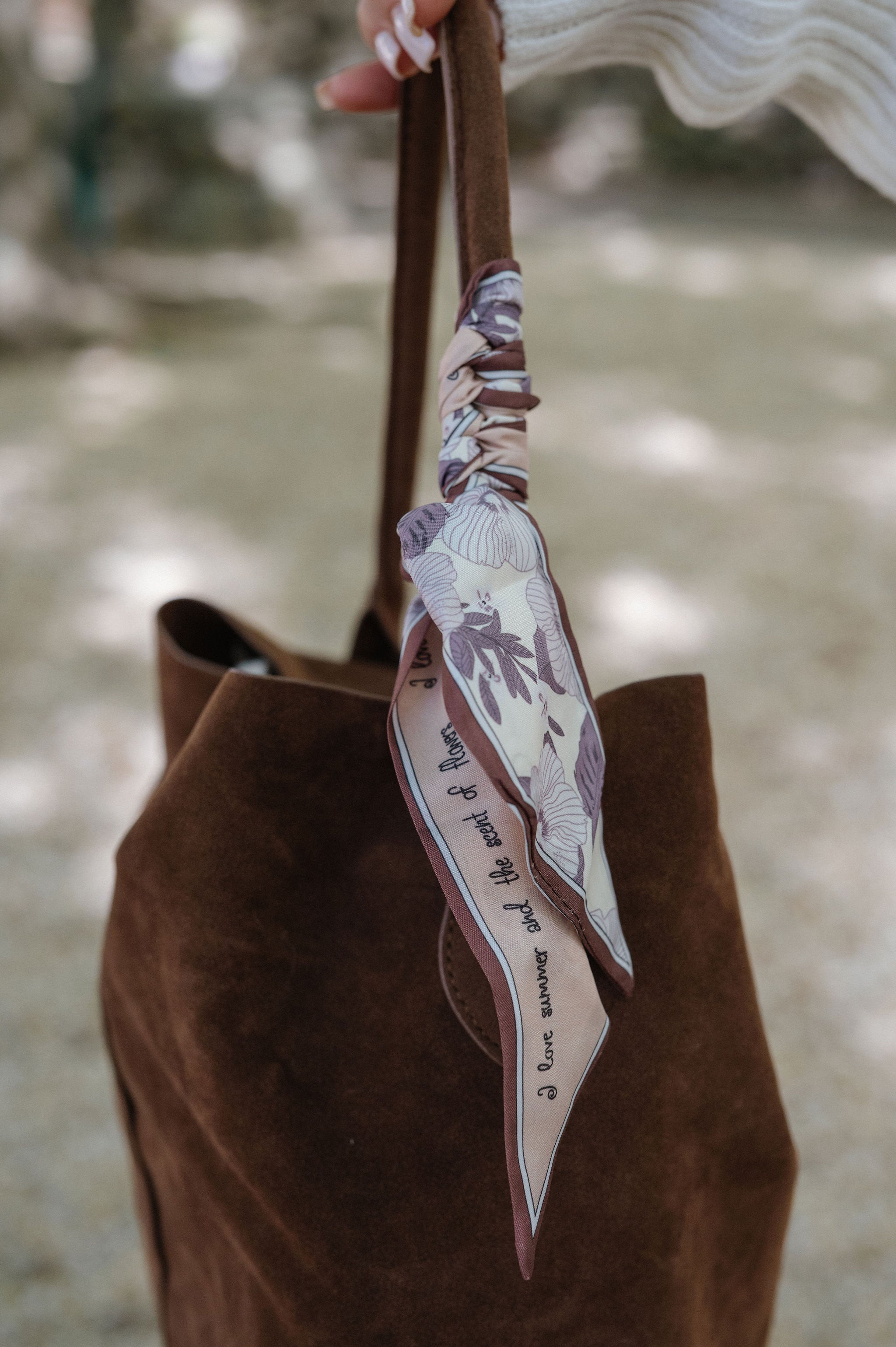 Campbell Suede Bucket Bag-Chocolate
