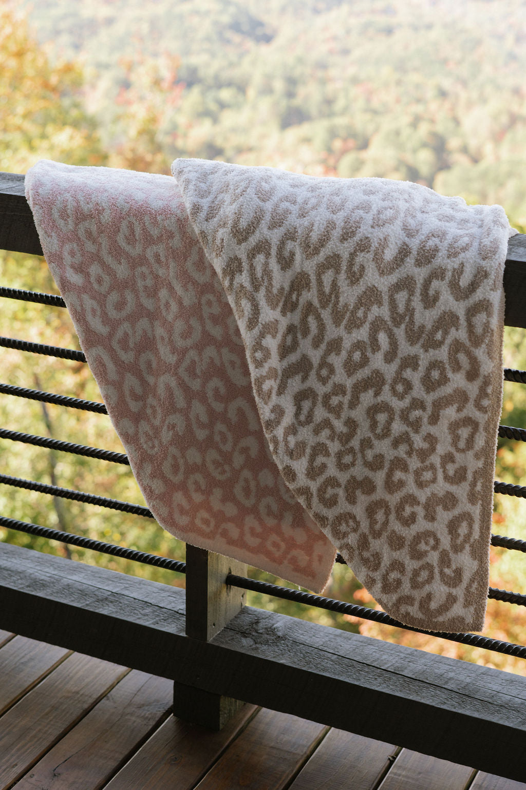 Leopard Throw Blanket- Beige