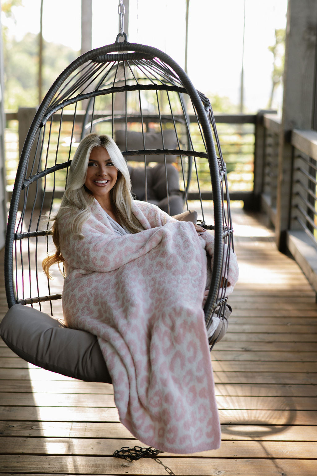 Rosie Sherpa Blanket-Leopard Print