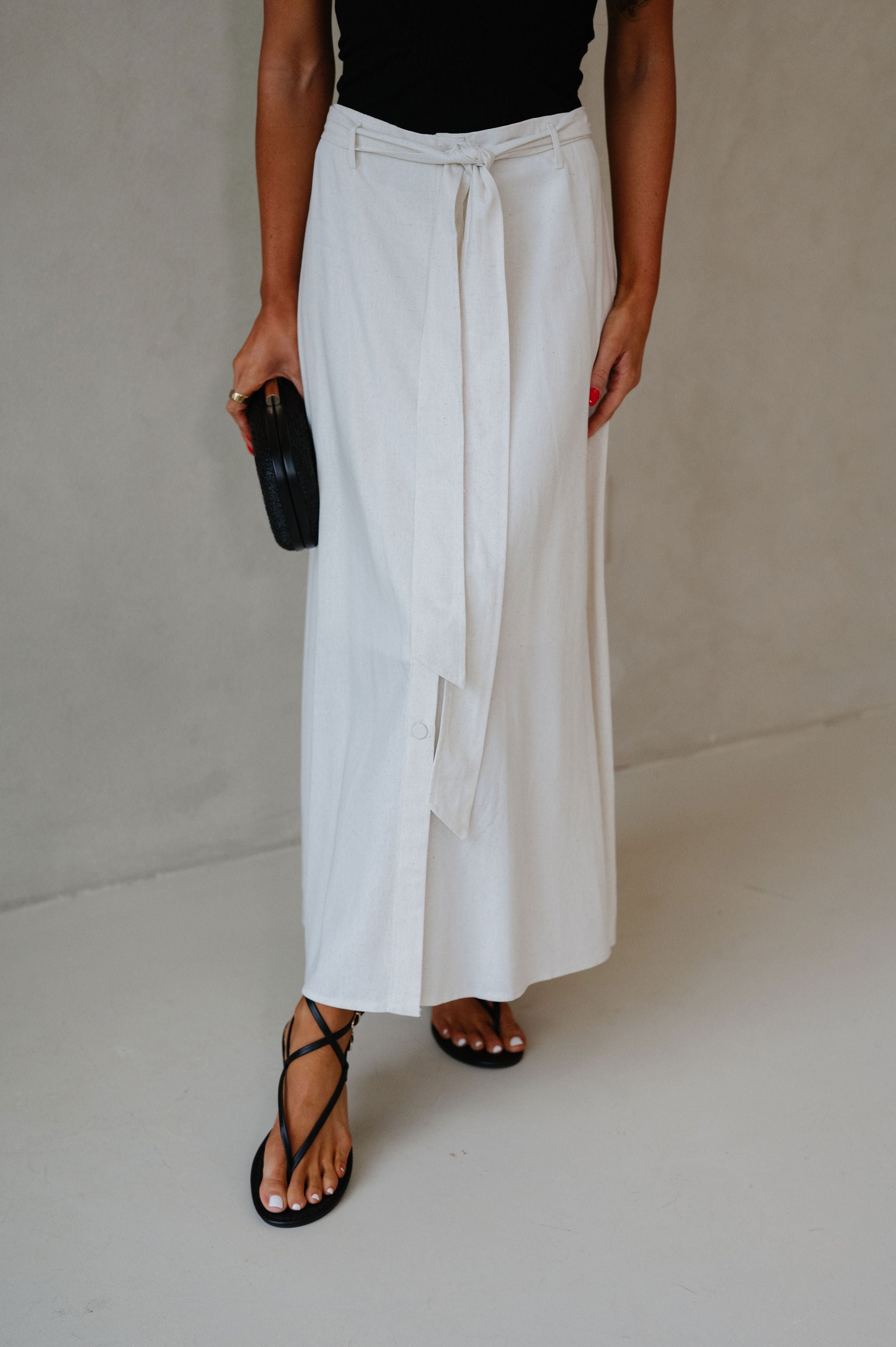 Brookie Maxi Skirt-Oatmeal