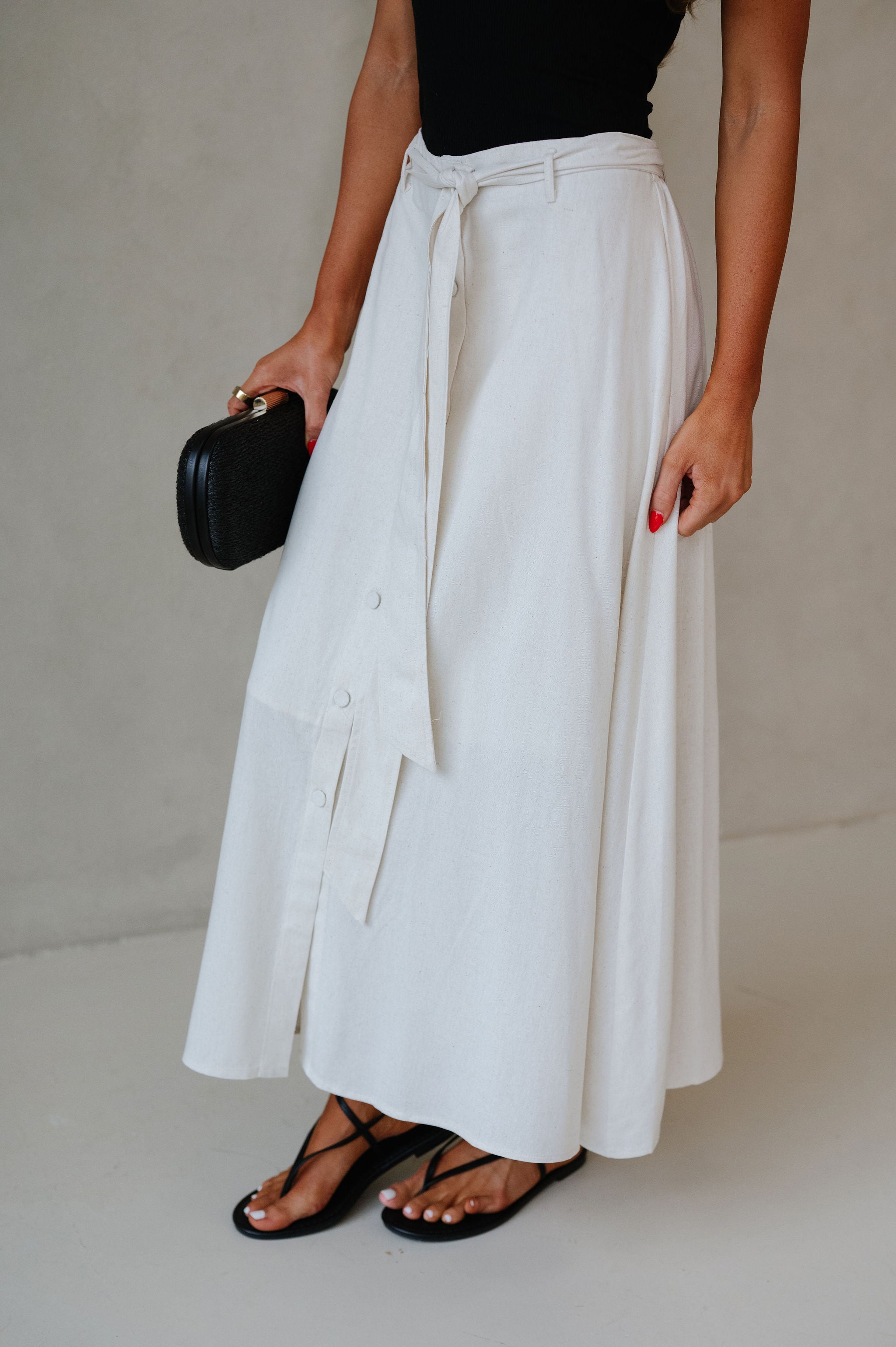 Brookie Maxi Skirt-Oatmeal