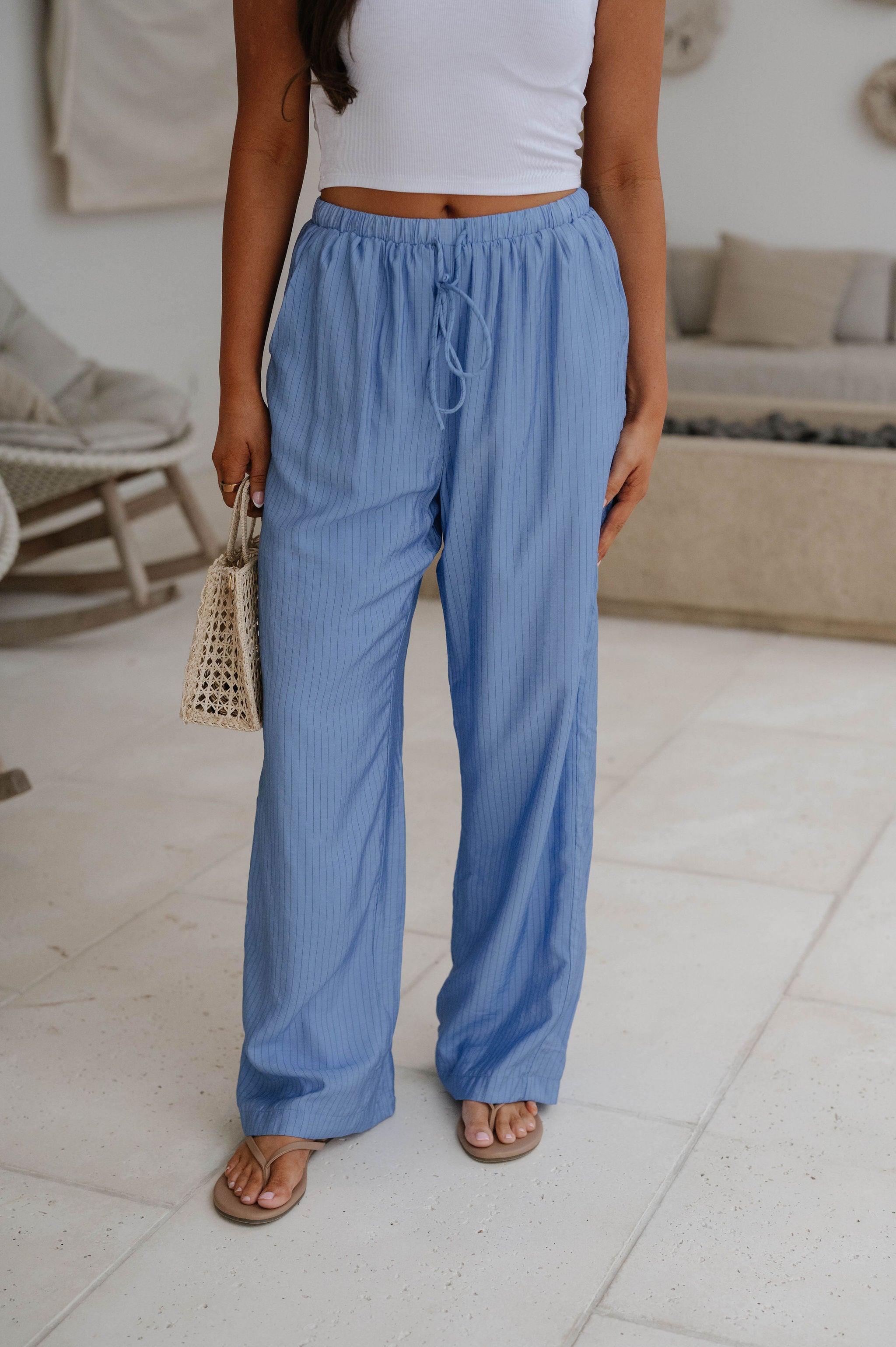 Rowan Pants-Blue/Black