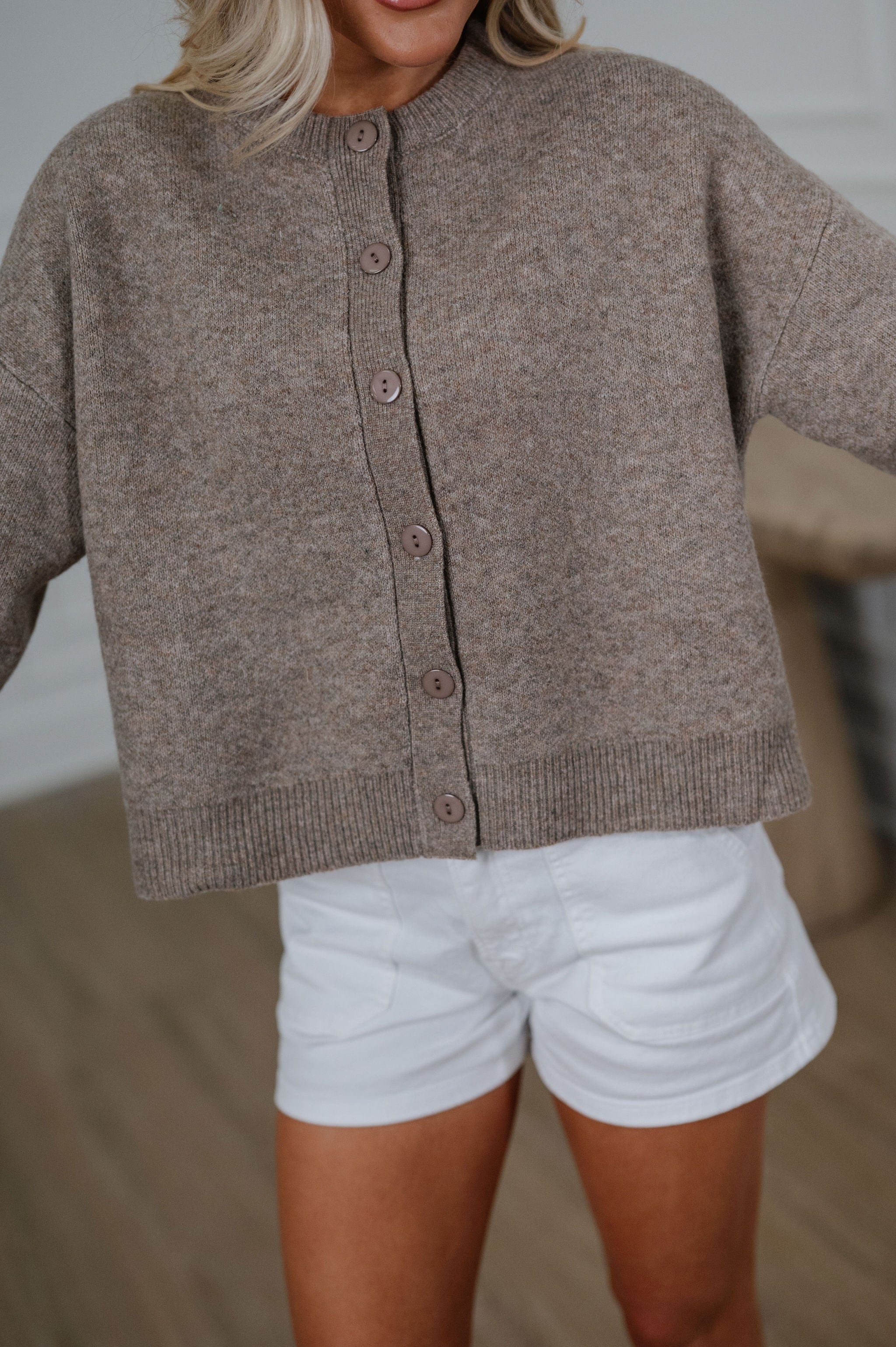 Daily Cardigan-Mocha