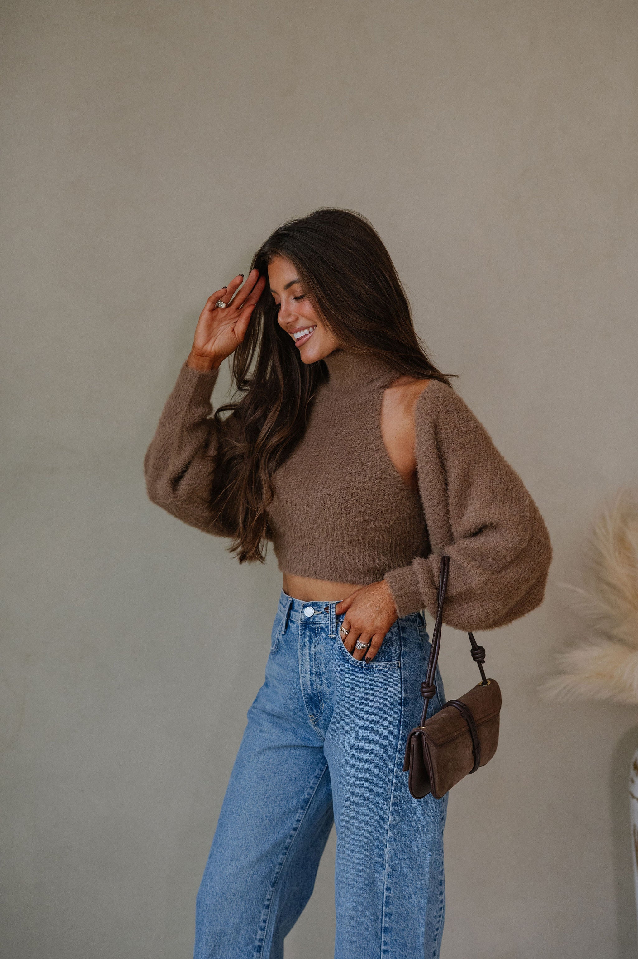 Jenna Cardigan Set-Mocha