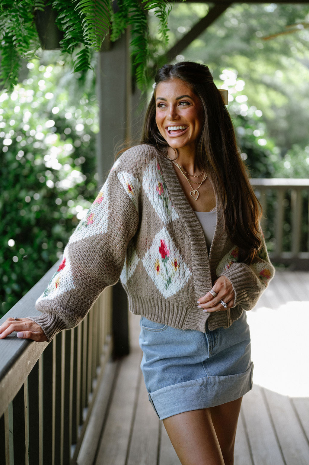 Vintage Floral Bouquet Cardigan