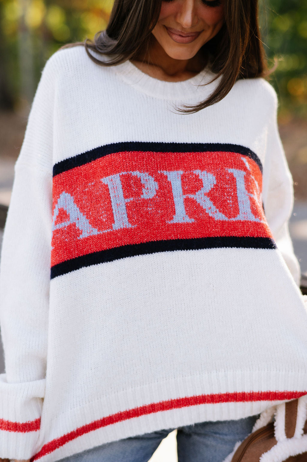 "Apres" Pullover Sweater-Cream